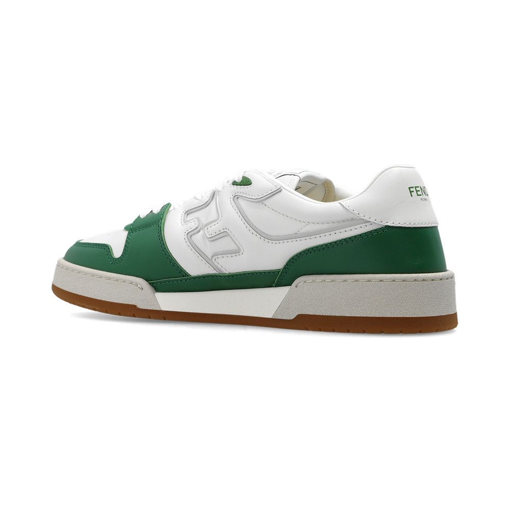 Fendi o1s1wg111125 Match Low-Top Sneakers in White/Green Size US 12 / EU 45 - 4 Thumbnail