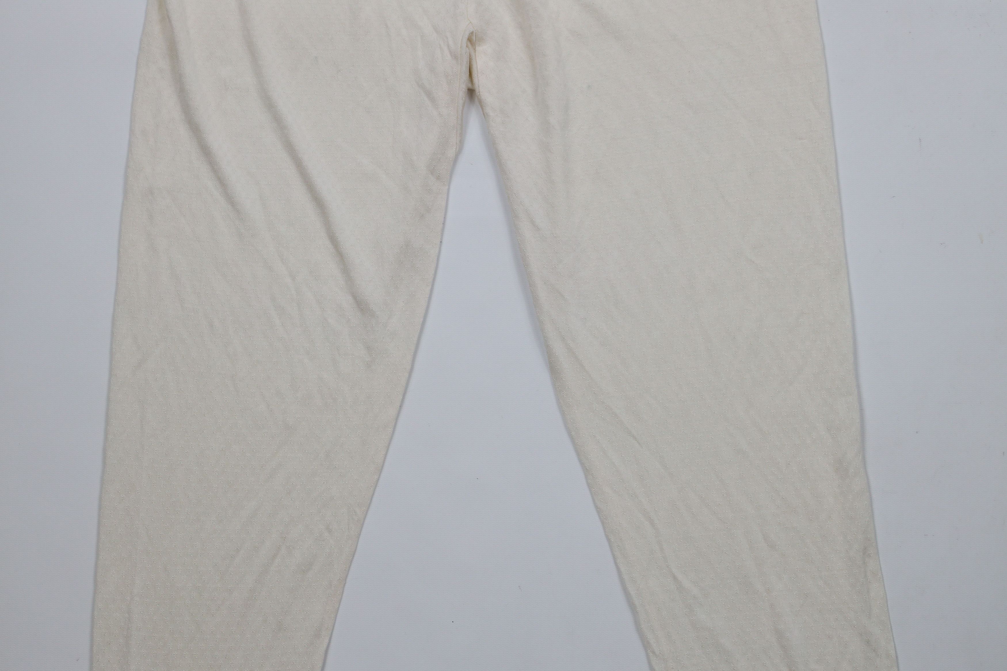 Vintage Vintage 90s Terramar Thermasilk Silk Knit Pants Cream Size 24" / US 00 / IT 34 - 11 Thumbnail