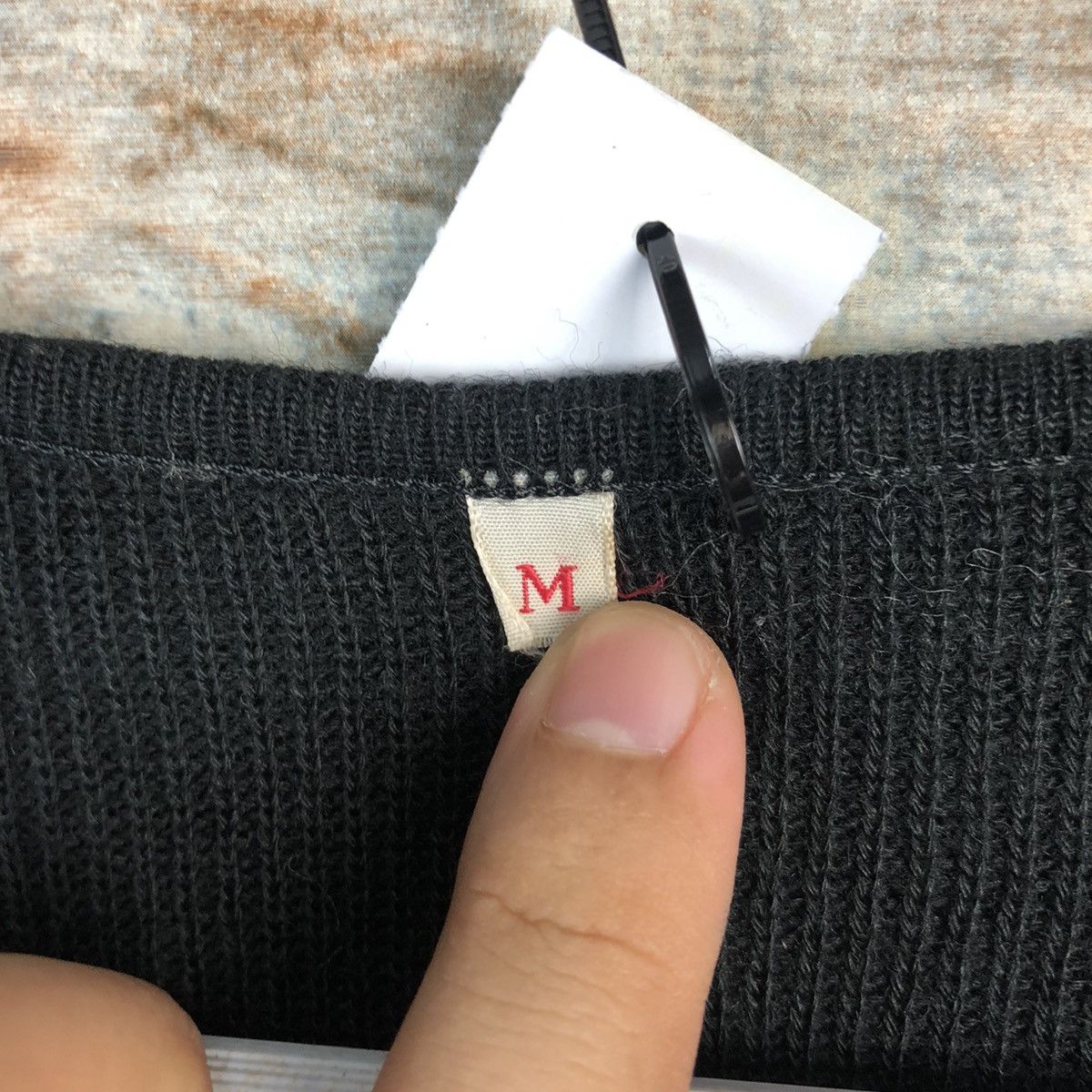 Homespun Knitwear × Japanese Brand Japan art Black Cardigan Knitwear #A1669 Size M / US 6-8 / IT 42-44 - 11 Thumbnail