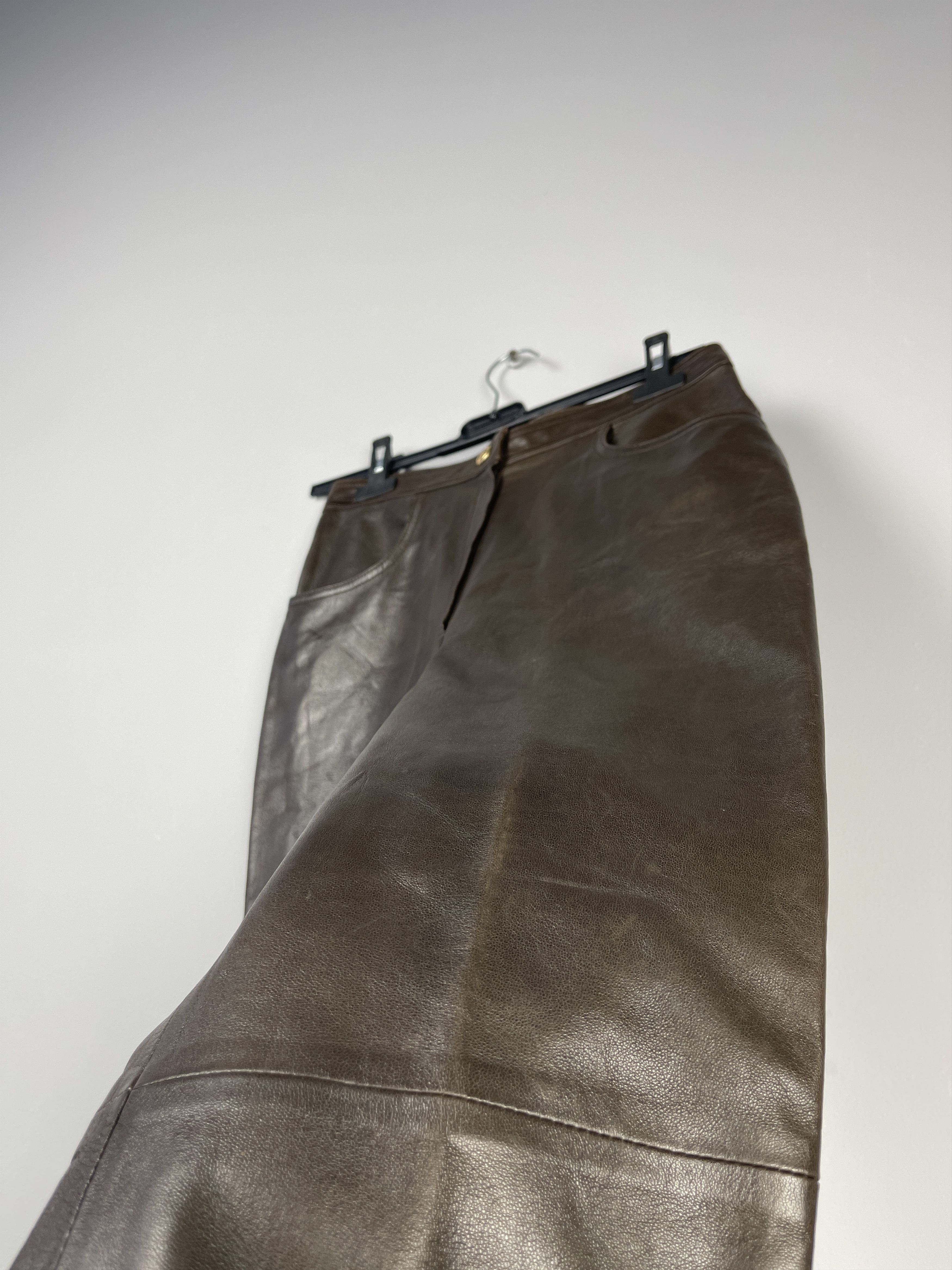 Celine Celine Vintage Cuir Leather Pants Size 30" / US 8 / IT 44 - 14 Thumbnail
