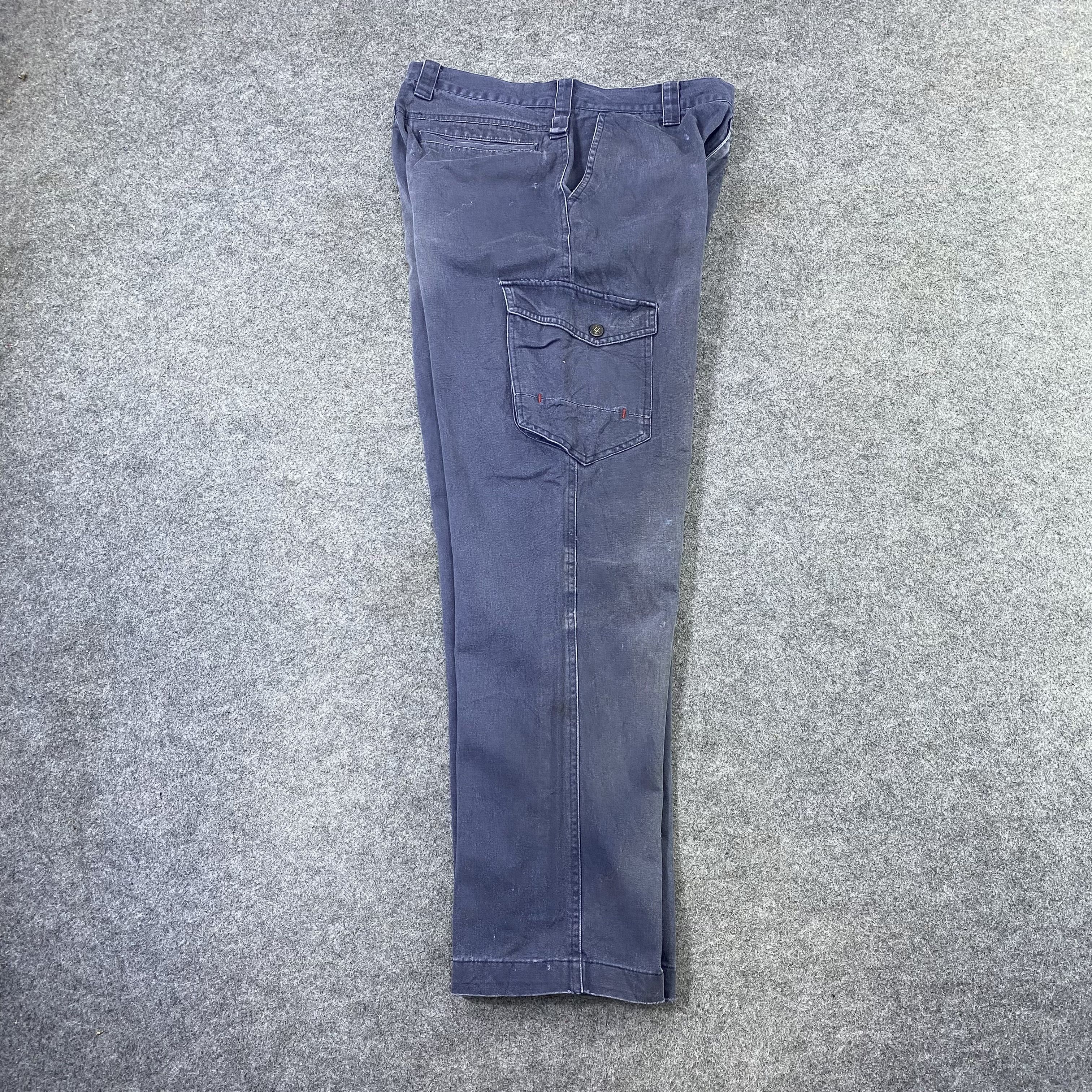 Japanese Brand Z Dragon Faded Cargo Multipocket Pants-C005 Size US 31 - 4 Thumbnail