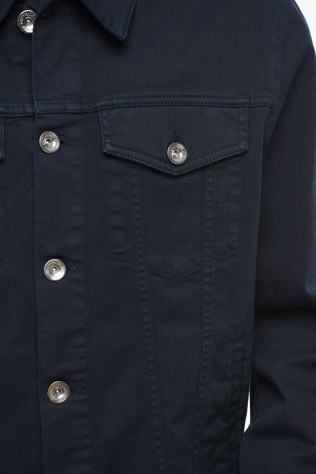 Brunello Cucinelli og1mm0725 Denim Saharan Jacket in Dark Blue Size US XL / EU 56 / 4 - 3 Thumbnail