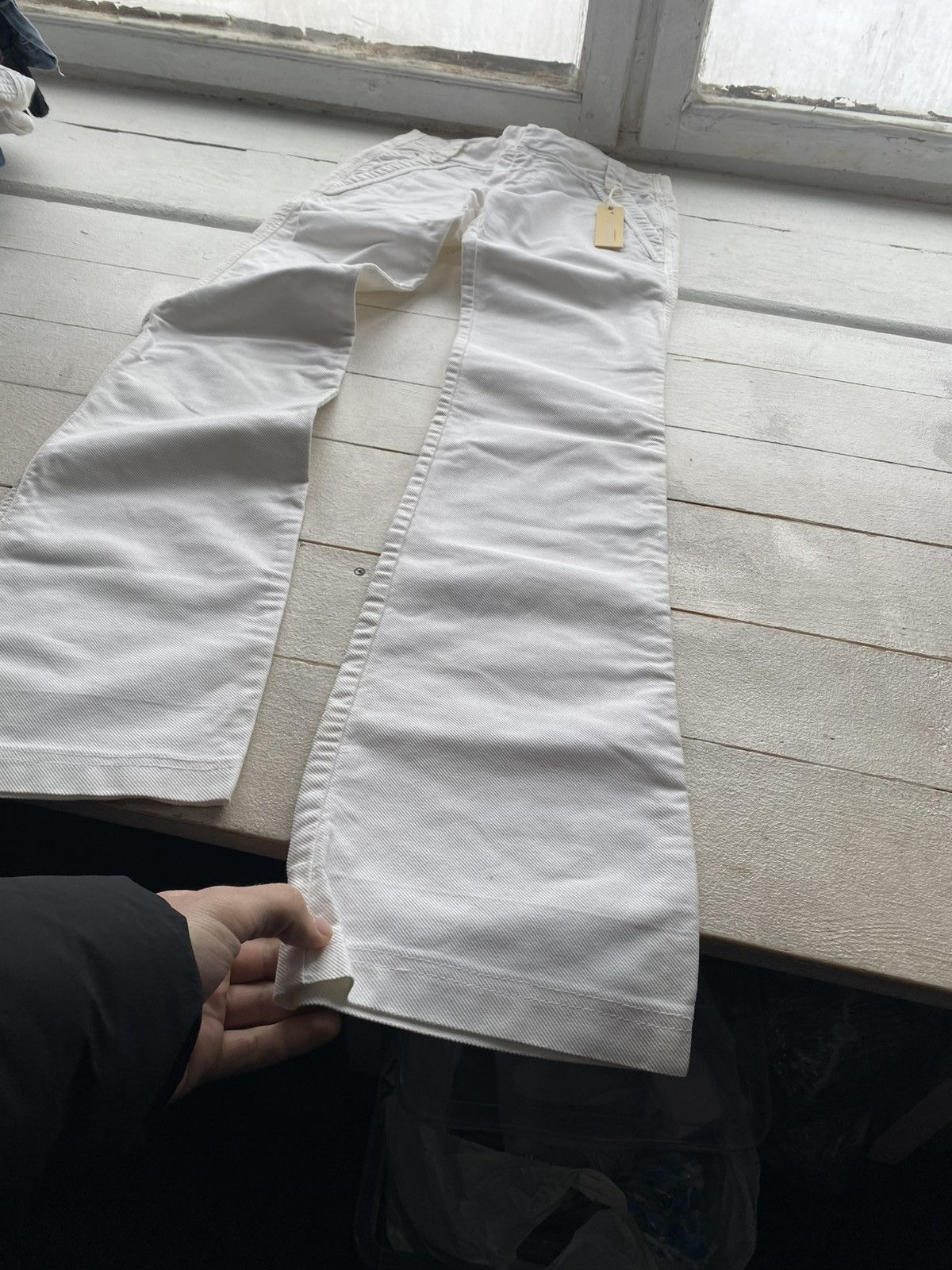 Diesel NWT Bootcut Diesel White Military Utility Pants Deadstock Size 27" / US 4 / IT 40 - 3 Thumbnail