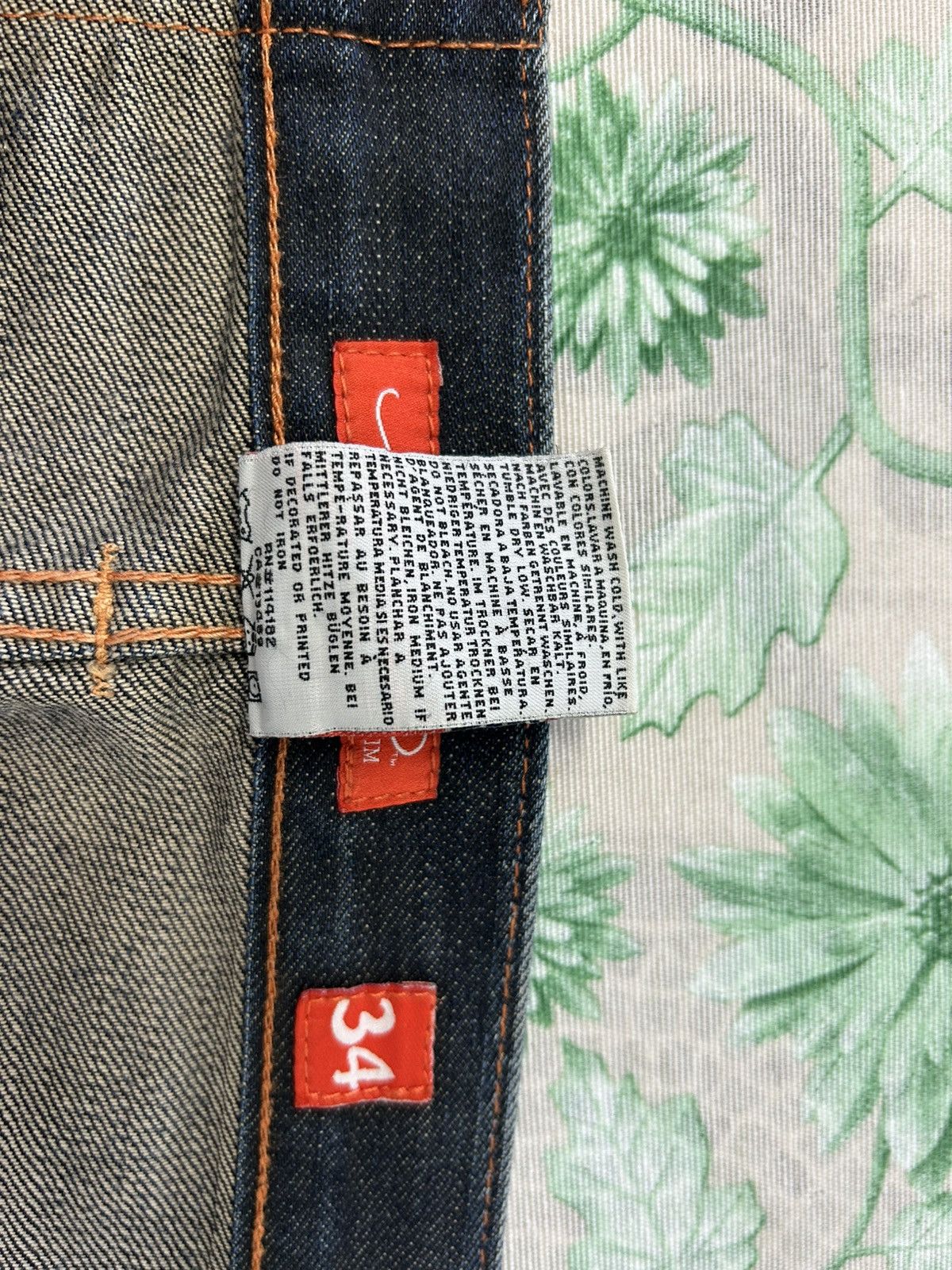Ed Hardy Rare Ed Hardy Y2K Jeans – Embroidered Tiger Back, Baggy Fit Size US 34 / EU 50 - 6 Thumbnail