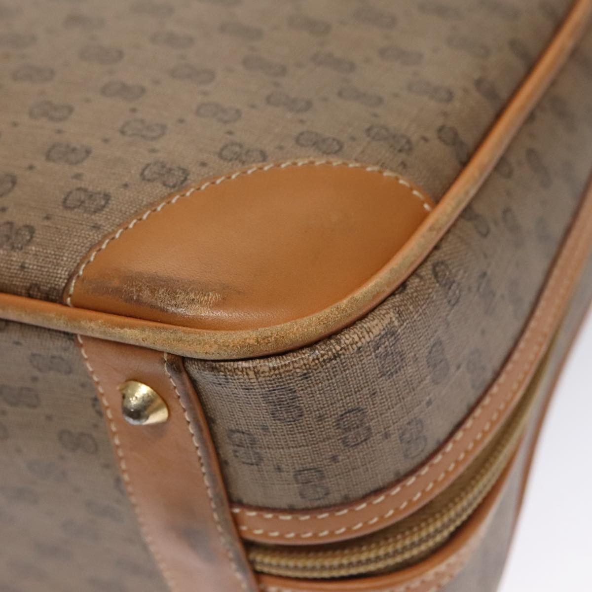 Gucci GUCCI Micro GG Supreme Hand Bag Pvc Leather Beige Gold Size ONE SIZE - 12 Thumbnail