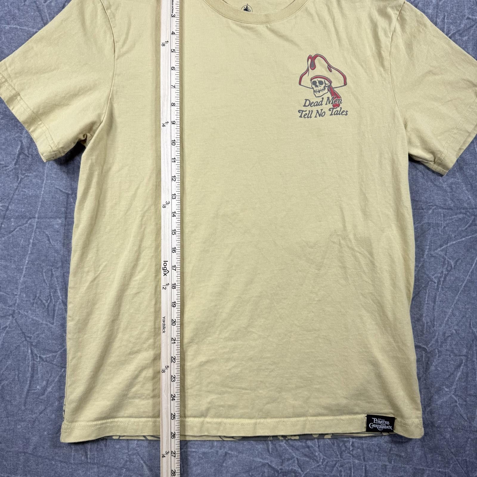 Disney Disney Shirt Unisex M Yellow Parks Pirates of the Caribbean Size ONE SIZE - 4 Thumbnail