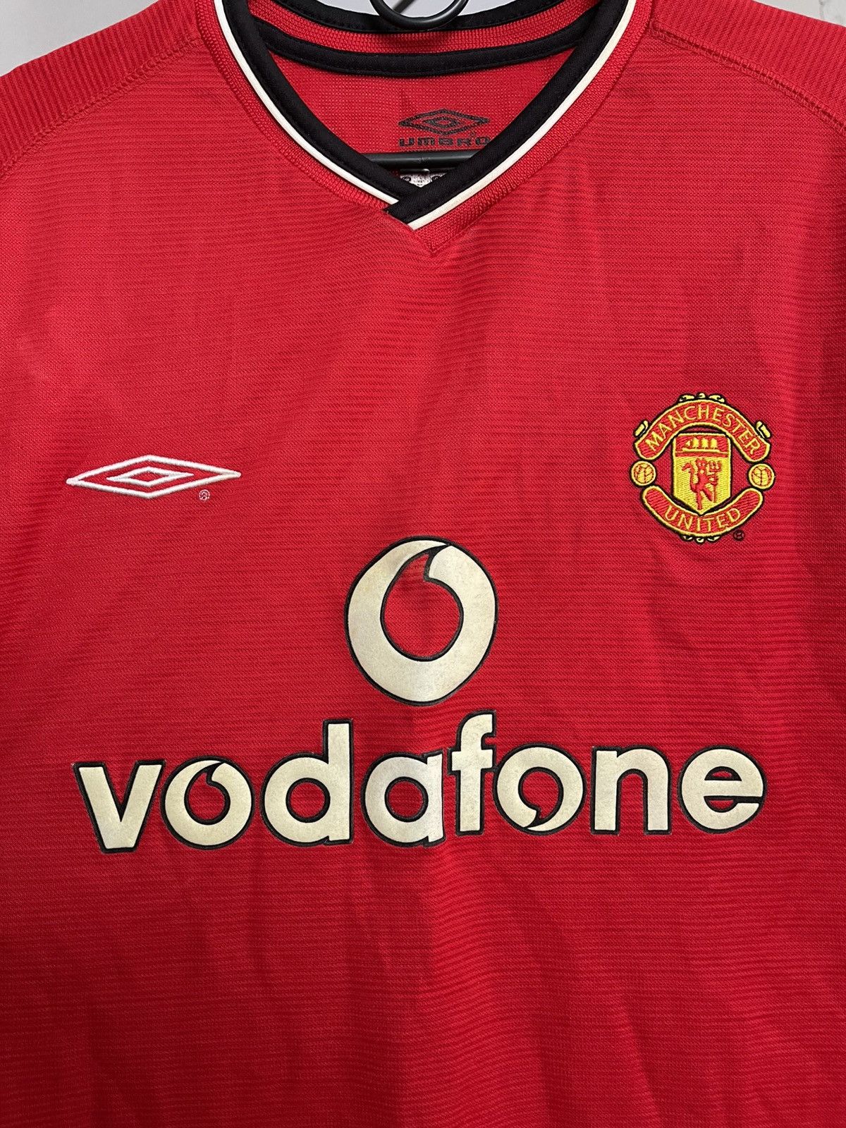 Umbro 2000/2002 Umbro Manchester United Vintage Soccer Jersey Tee Size US XL / EU 56 / 4 - 7 Thumbnail