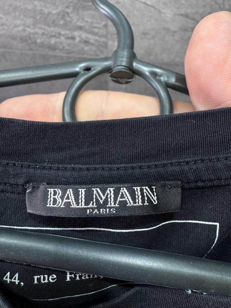 Balmain BALMAIN Paris Logo T-Shirt Cotton Shirt Paris Logo Size US M / EU 48-50 / 2 - 16 Thumbnail