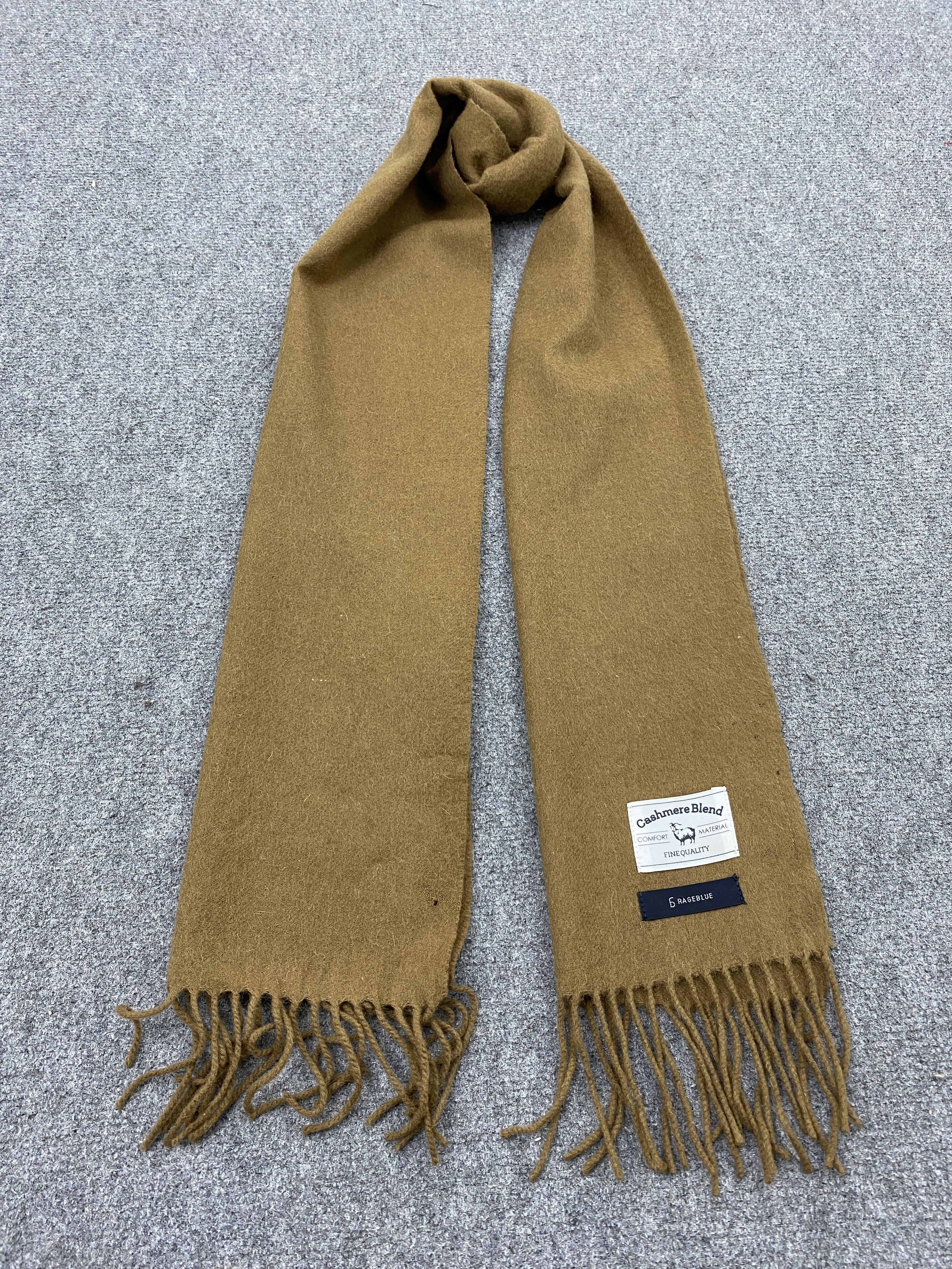 Japanese Brand Vintage Rageblue Cashmere Scarf Muffler / Neckwear - SC0030 Size ONE SIZE - 1 Thumbnail