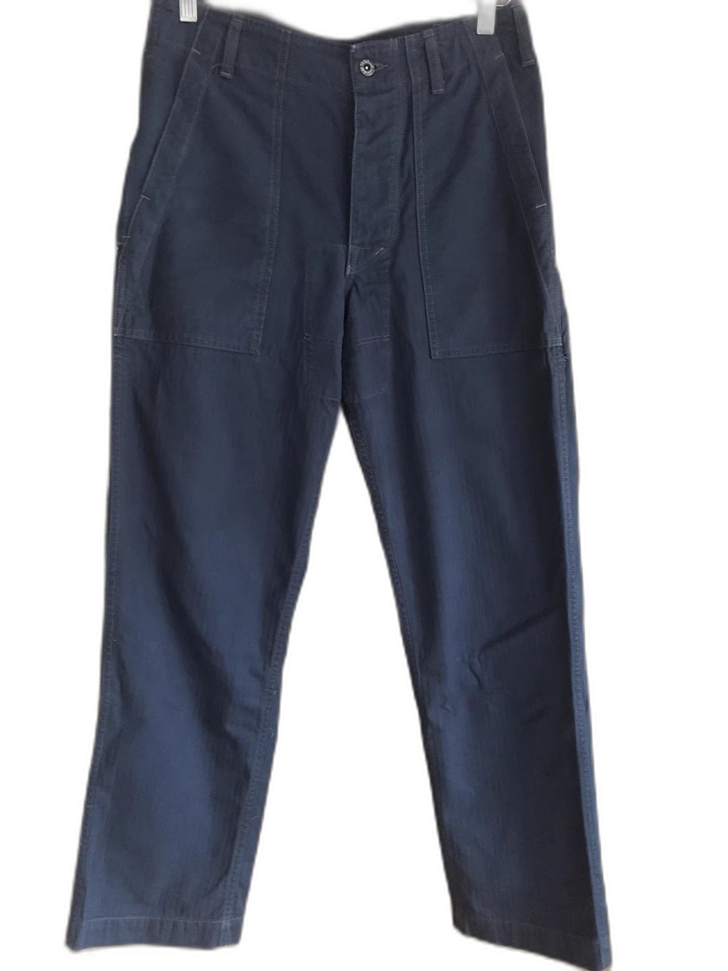 COLIMBO Colimbo Vintage Indigo Herringbone Cargo Pants Size US 30 / EU 46 - 1 Thumbnail