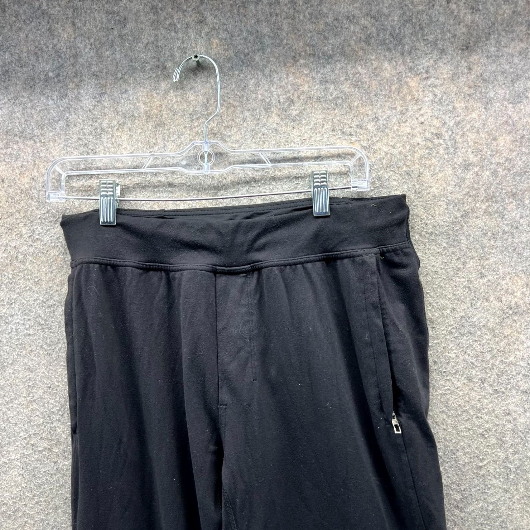 Lululemon Lululemon Pants Womens Medium Black Stretch Tapered Jogger Drawstring Ankle Zip Pockets Size 32" / US 10 / IT 46 - 7 Thumbnail