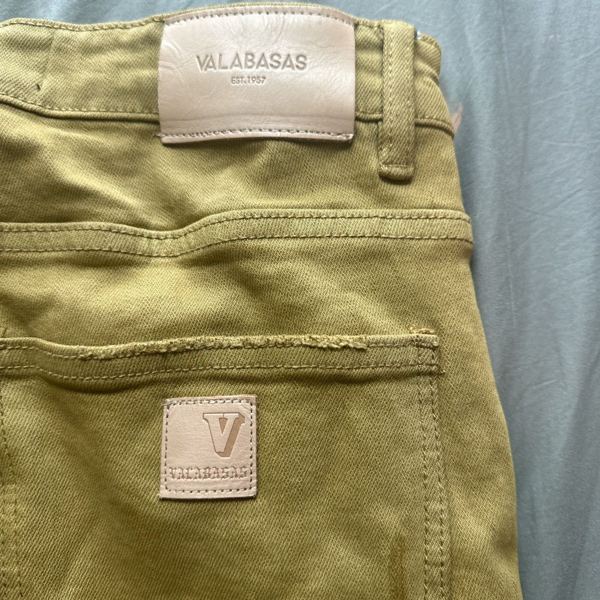 Valabasas Valabasas Olive Flared Jeans Size US 32 / EU 48 - 3 Thumbnail