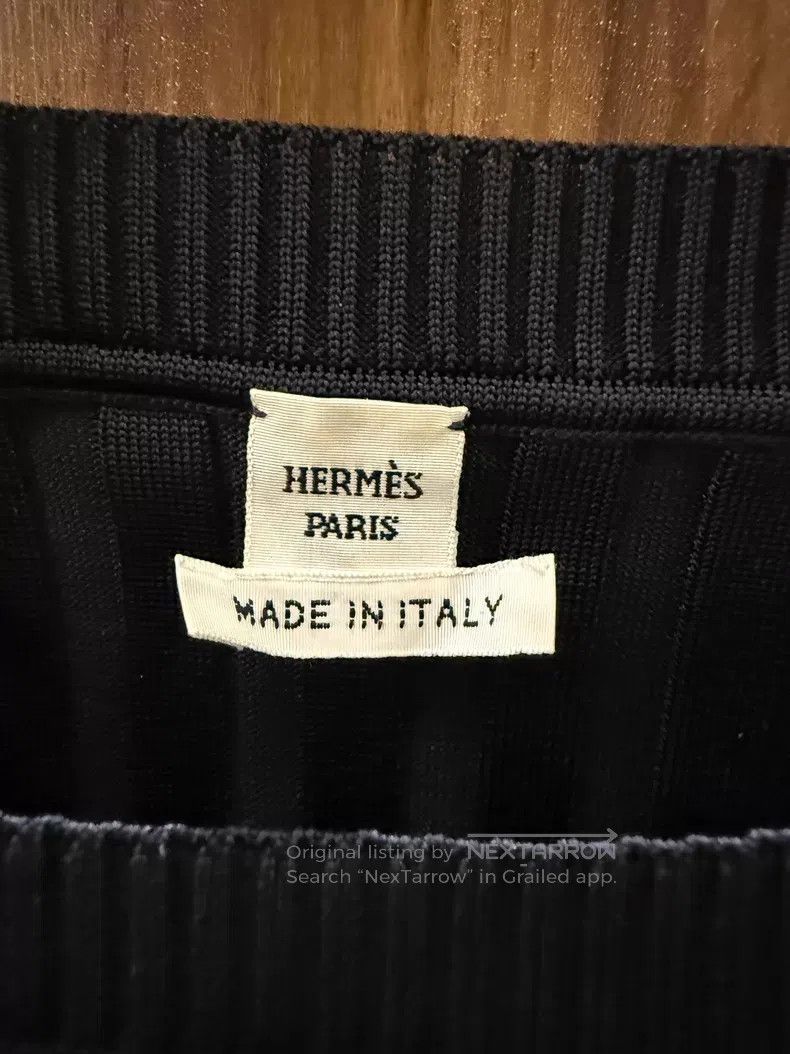 Hermes Hermes Black Knit Dress Size XXS / US 00 / IT 34 - 5 Thumbnail