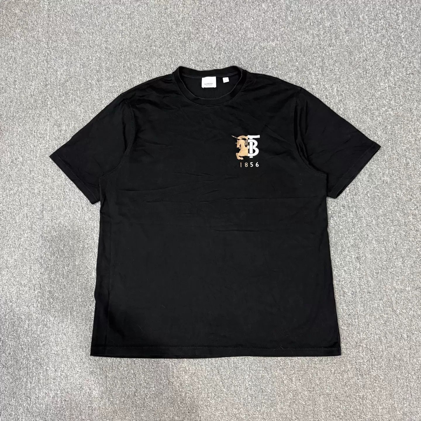 Burberry Burberry TB logo SS black L mint Size L / US 10 / IT 46 - 1 Thumbnail