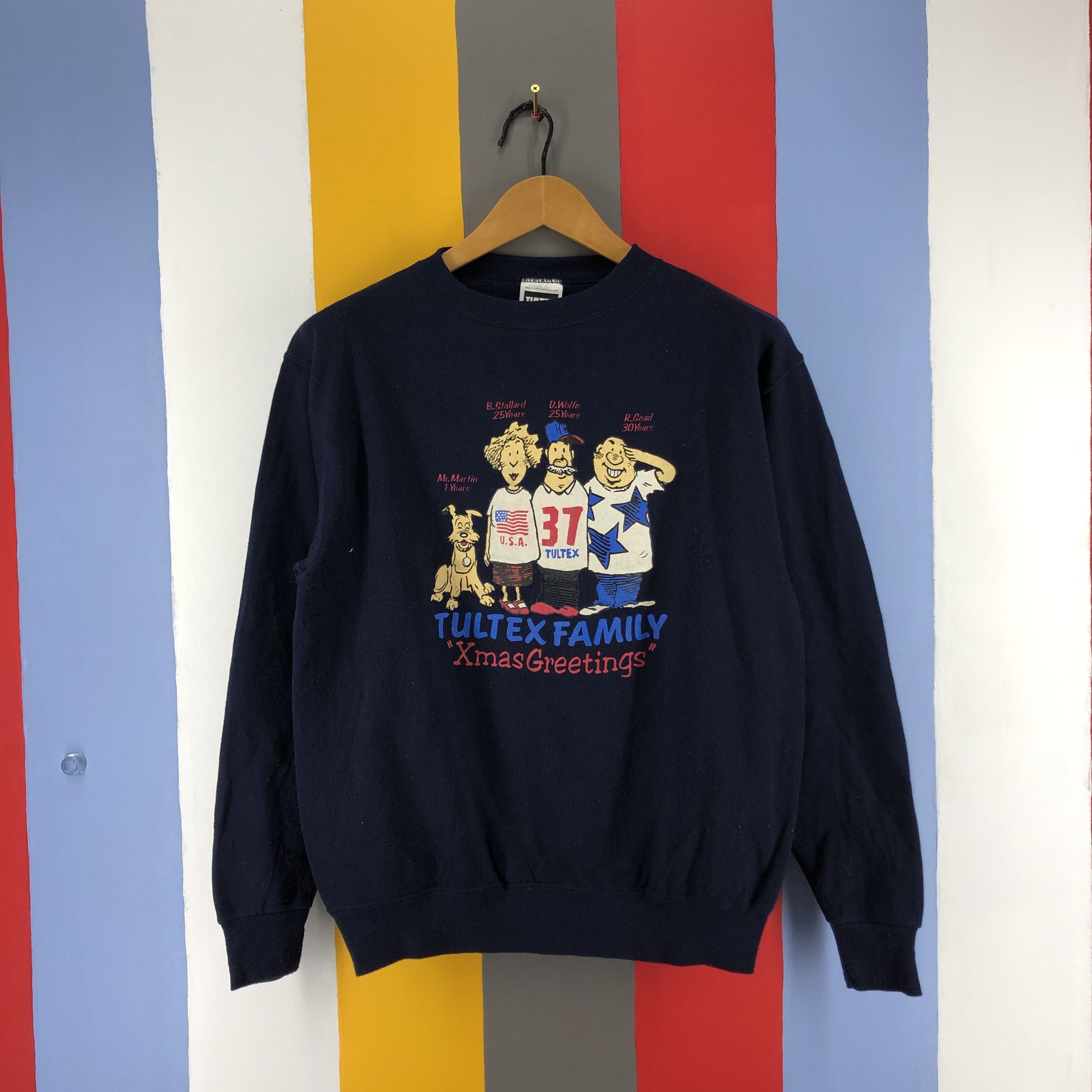 Tultex 90s Vintage TULTEX FAMILY Crew Neck Sweatshirt #0792/O Size US M / EU 48-50 / 2 - 1 Thumbnail