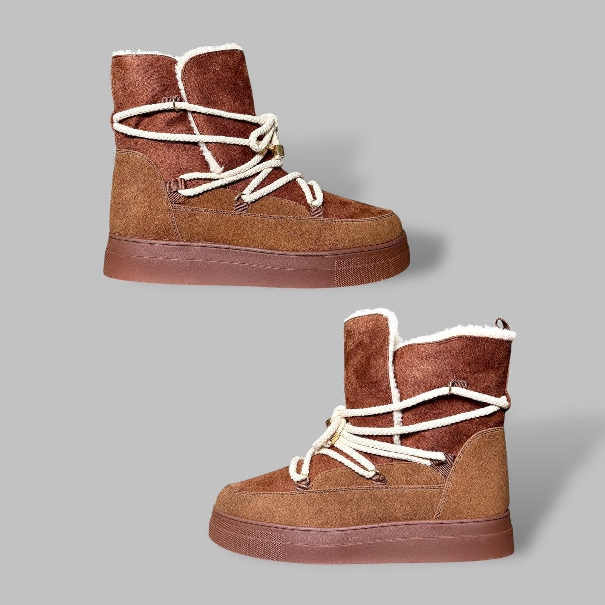 Other MIA Disa Brown Faux Suede Women’s Winter Boots Sz 7.5 Size US 7.5 / IT 37.5 - 9 Thumbnail