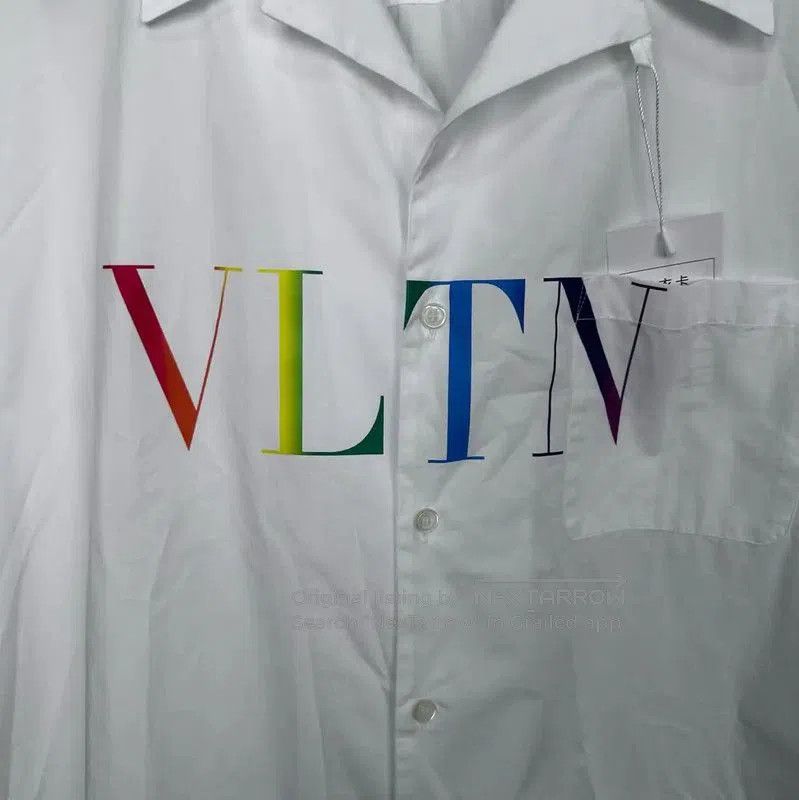 Valentino Valentino Summer White Cotton Short Sleeve Shirt . Size US S / EU 44-46 / 1 - 3 Thumbnail