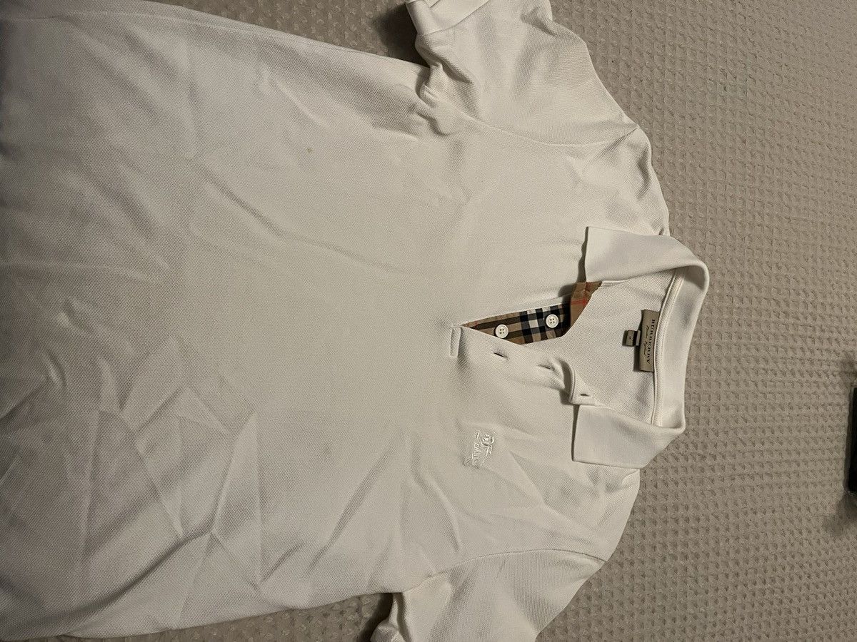 Burberry Burberry White Polo (Fits like a small) Size US M / EU 48-50 / 2 - 3 Thumbnail
