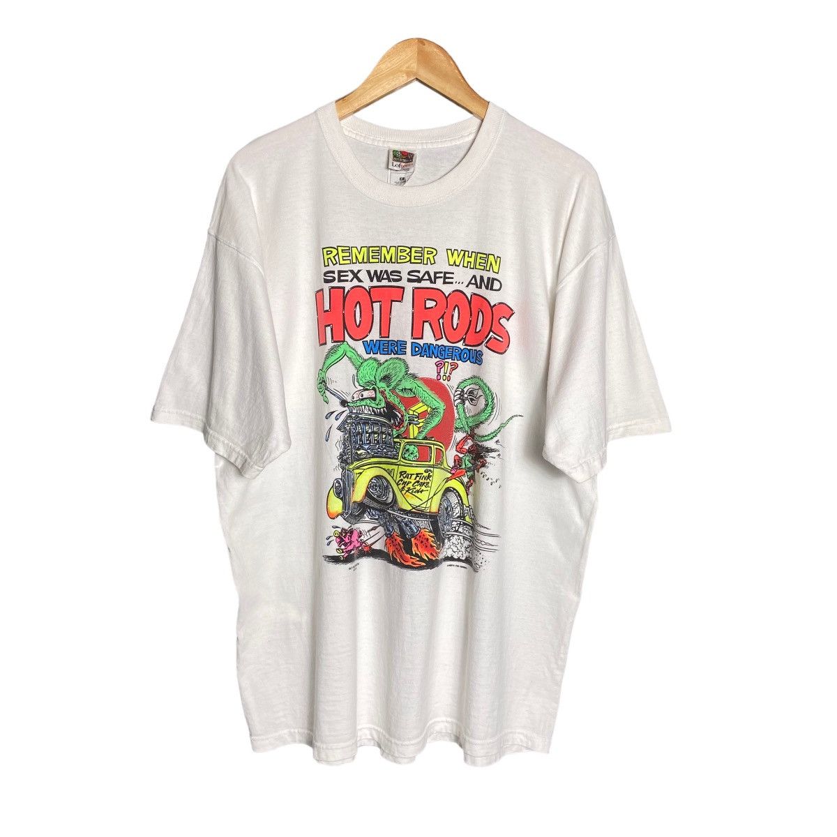 Band Tees × Vintage Vintage 90s Rat Fink Hot Rods ROTH T-Shirt Size US XL / EU 56 / 4 - 1 Thumbnail