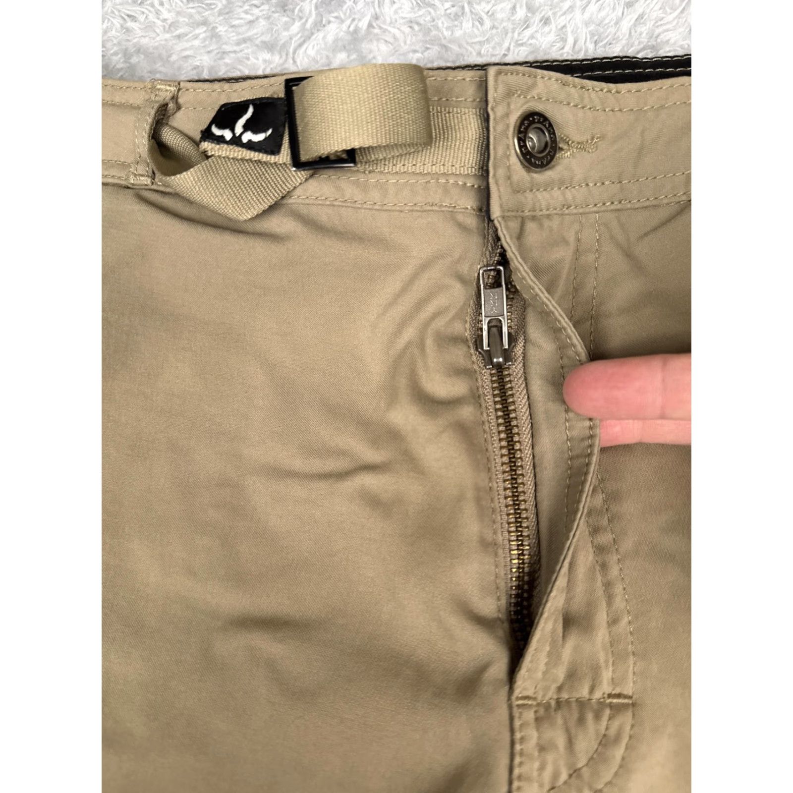 Prana PrAna Pants Mens Large Tan Hiking Outdoor Stretch Casual Trail Khaki Travel Size US 33 - 5 Thumbnail