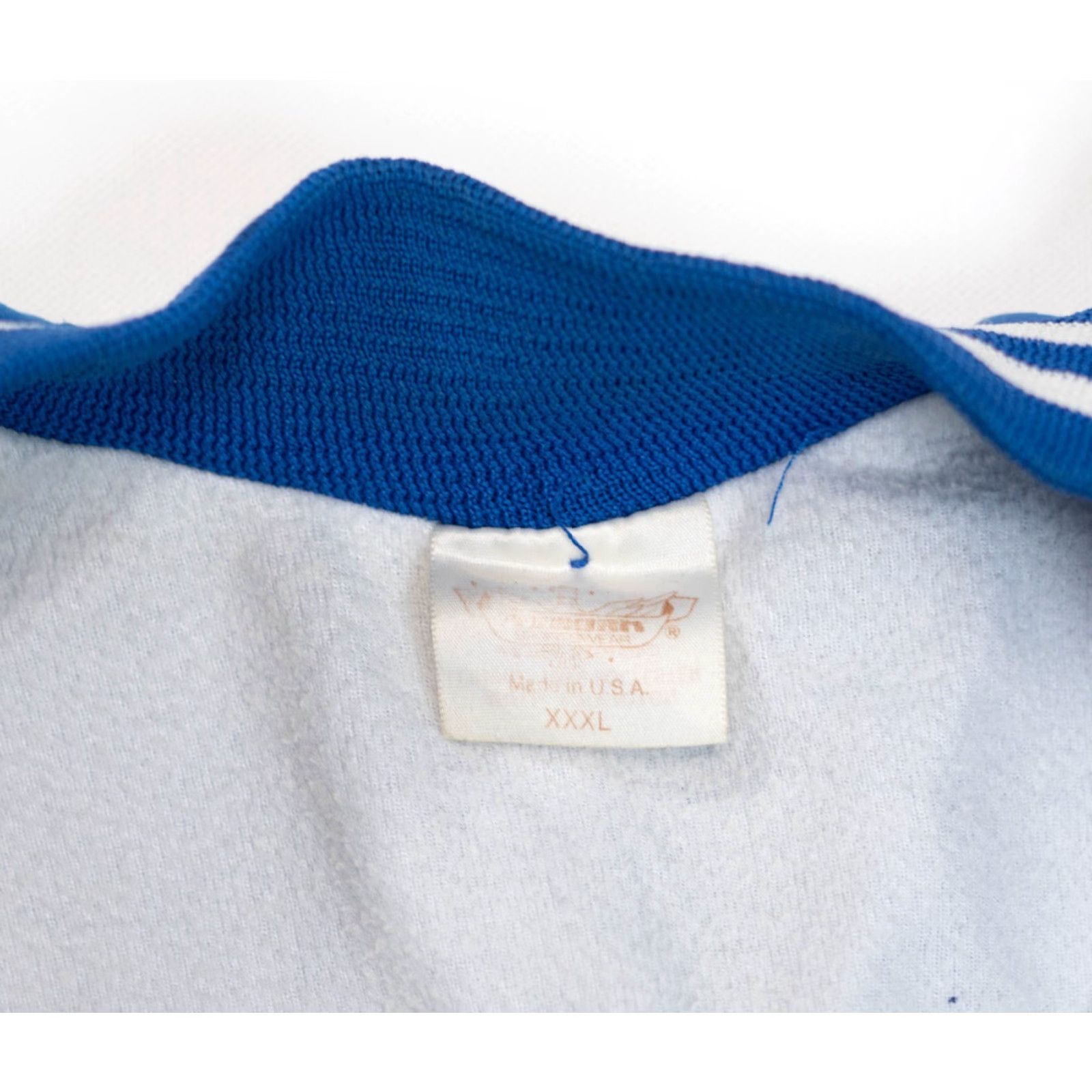 Vintage VINTAGE Blue Satin Bomber Jacket Mens 3XL Cotton Lined Union Made In USA 31x29 Size US XXL / EU 58 / 5 - 4 Thumbnail