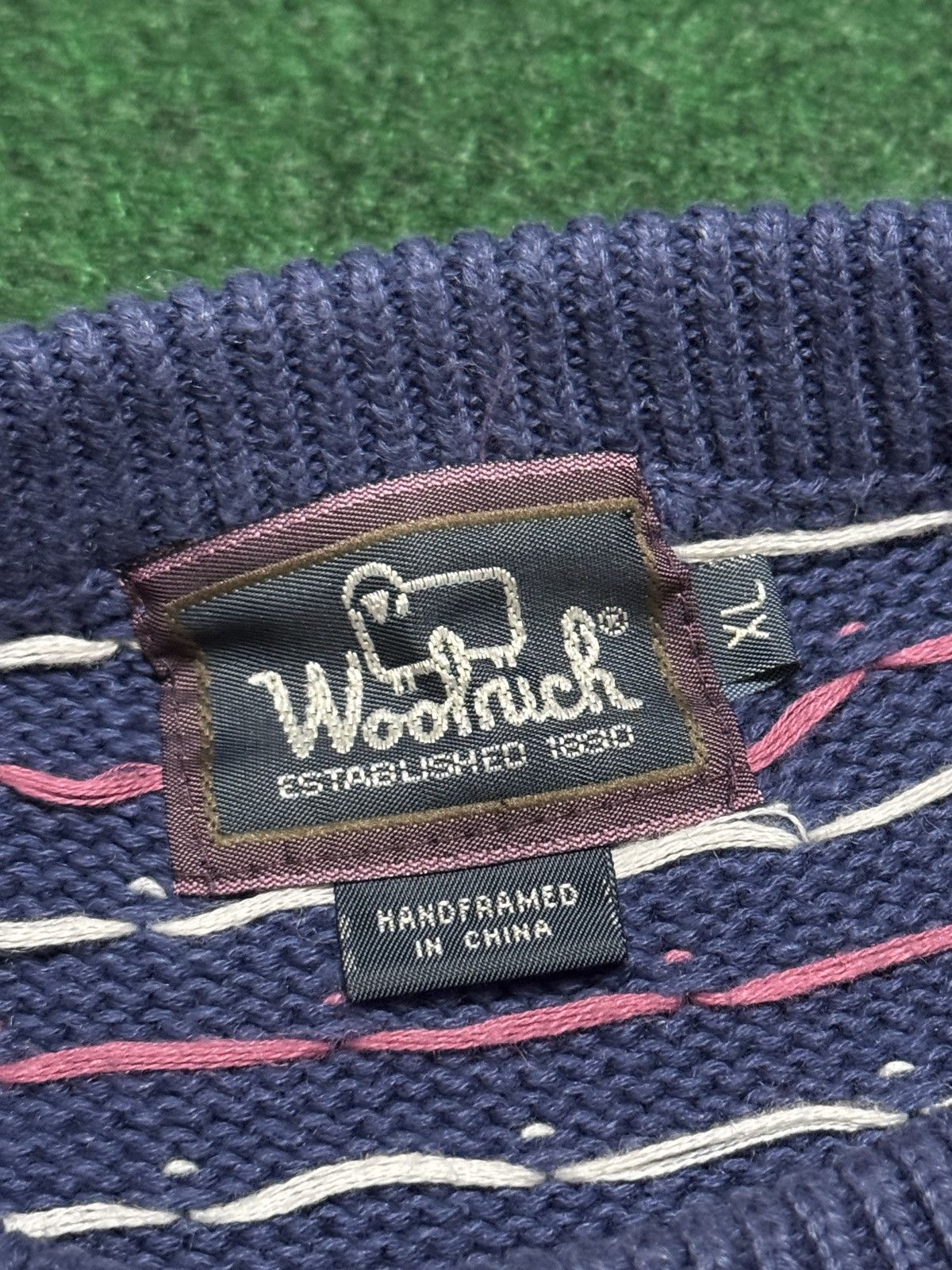 Woolrich Woolen Mills Woolrich Birdseye Knit Home Sweet Home Grandma 90s Sweater Size XL / US 12-14 / IT 48-50 - 3 Thumbnail