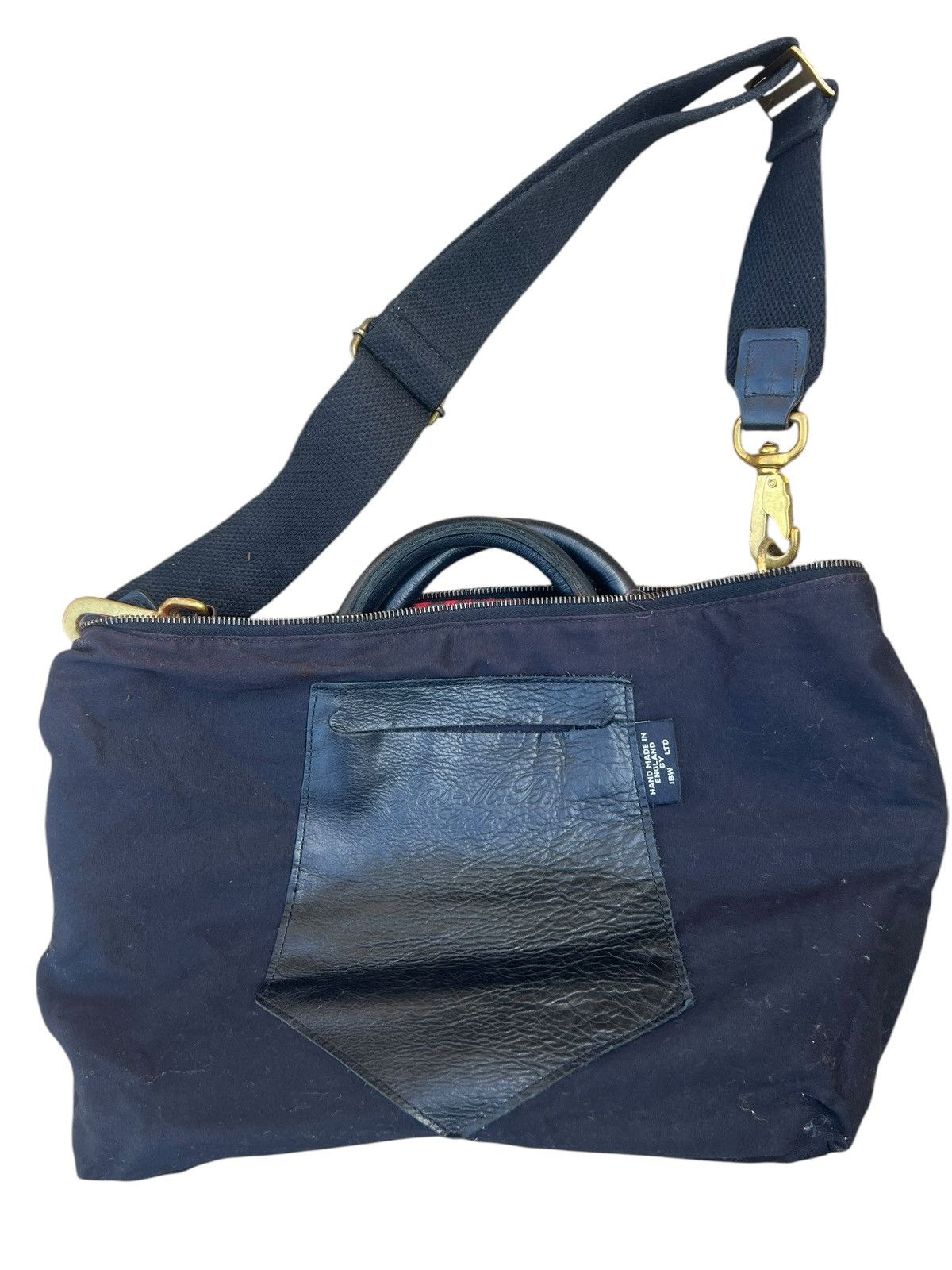 Jas MB Jas - M.B. London Patina Leather Camouflage 2 Way Bag Size ONE SIZE - 23 Thumbnail