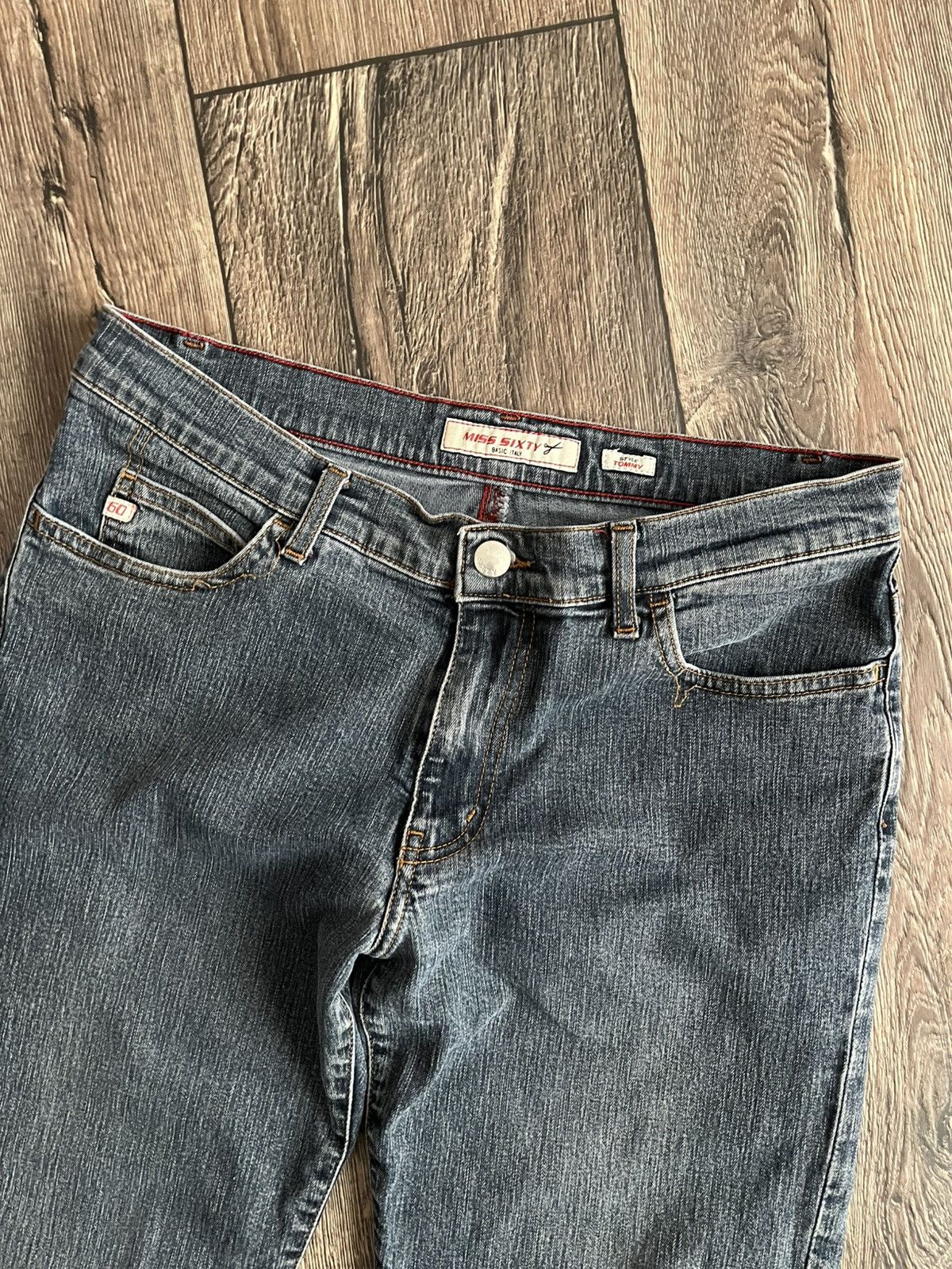 Hysteric Glamour × Miss Sixty Vintage Miss Sixty Style Tommy Denim Flared Y2K Jeans Size 31" - 2 Thumbnail