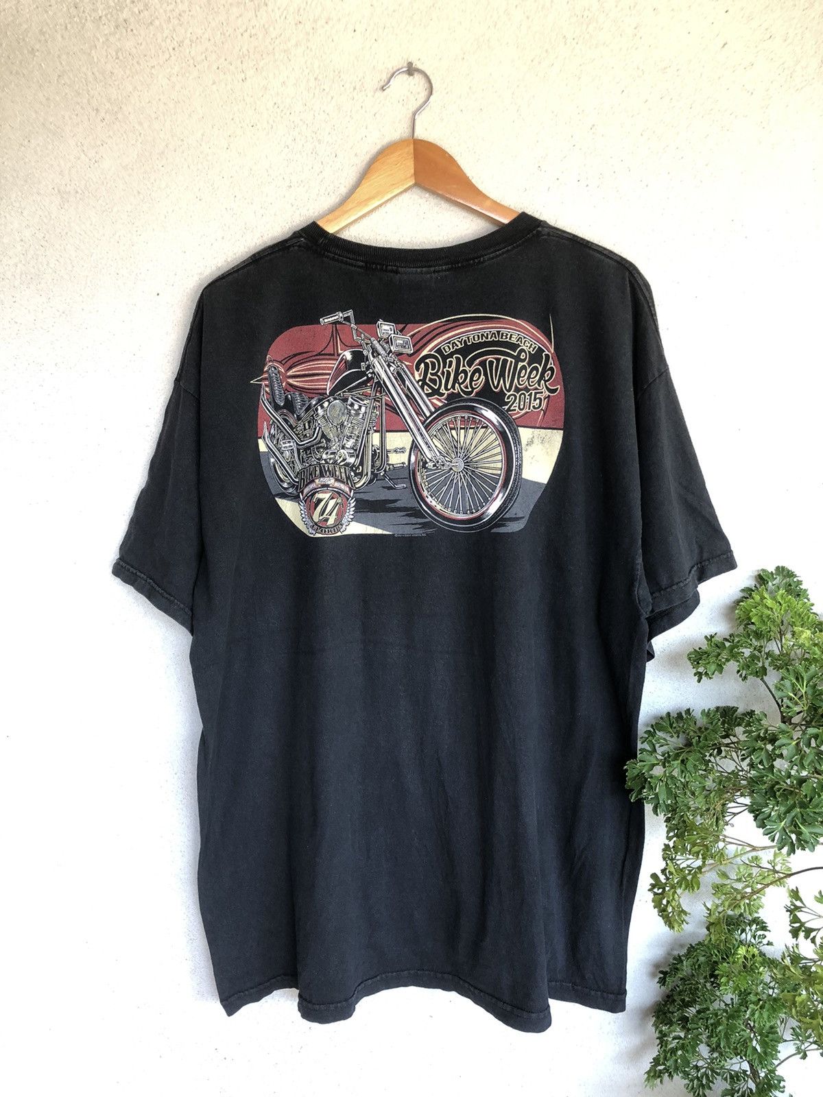 Harley Davidson × Vintage Crazy Vintage Sunfaded Bike week Daytona Beach Tshirts Size US XL / EU 56 / 4 - 2 Thumbnail