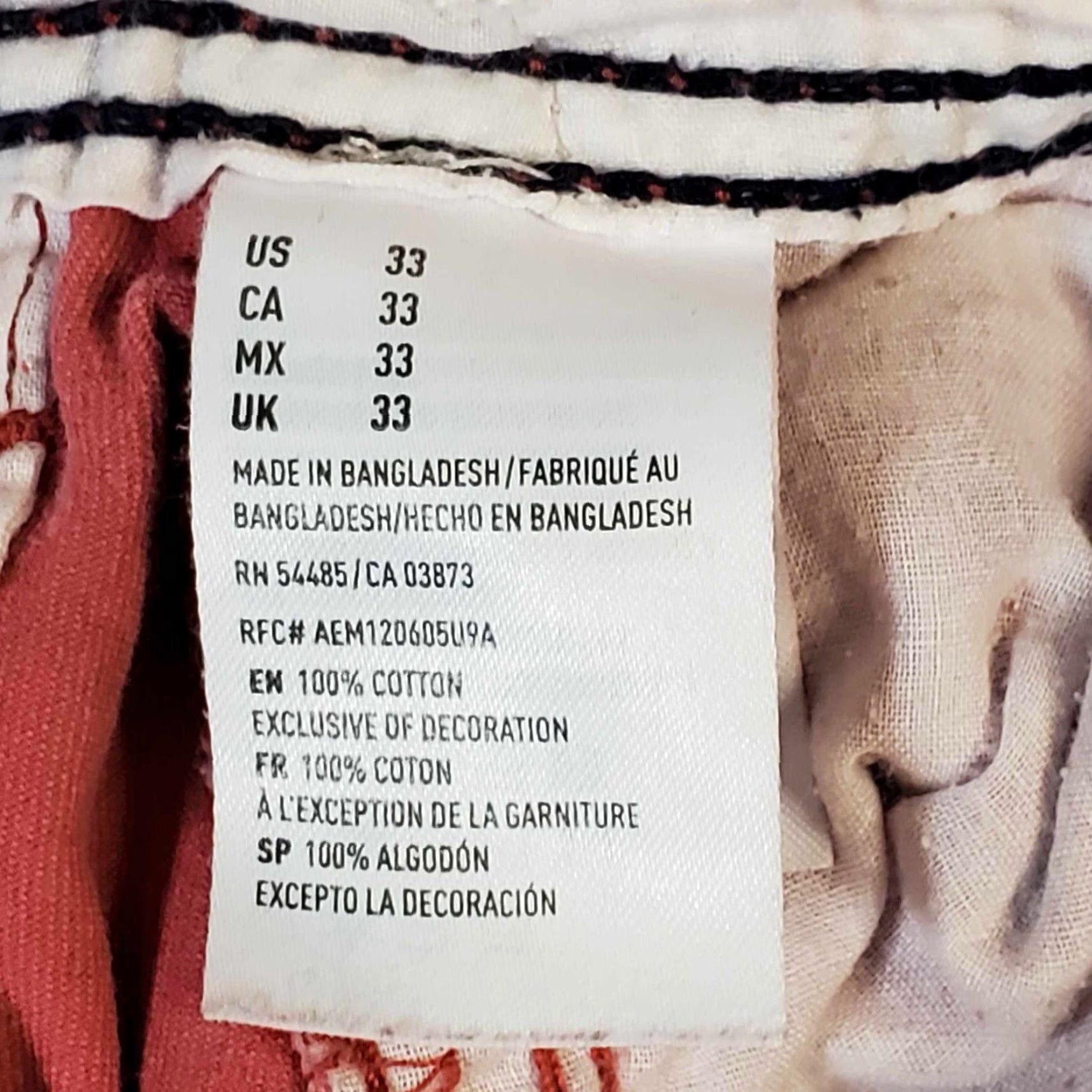 American Eagle Outfitters VINTAGE American Eagle Outfitters Cargo Shorts Men’s 33 Orange Flat Front Belt Loops Casual 90s? Size US 33 - 2 Thumbnail