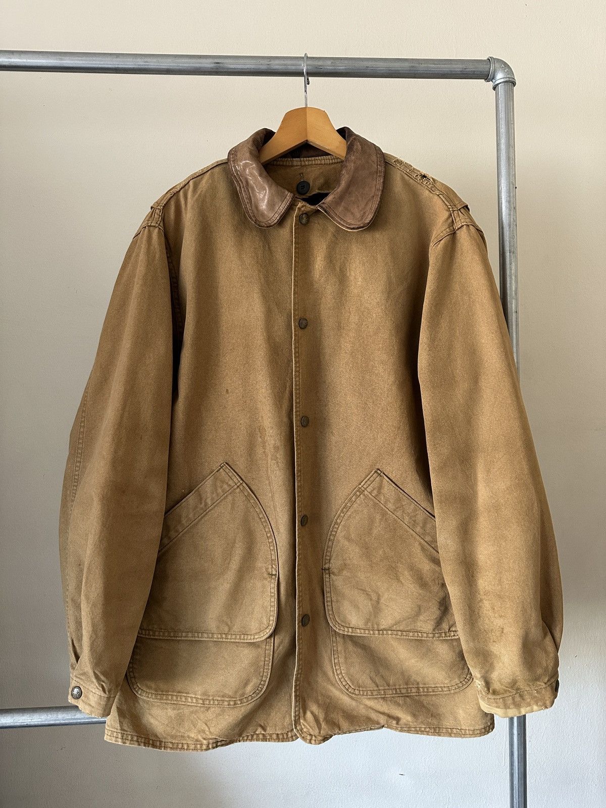 Vintage 1980s Woolrich Duck Cotton Jacket Size US S / EU 44-46 / 1 - 1 Thumbnail