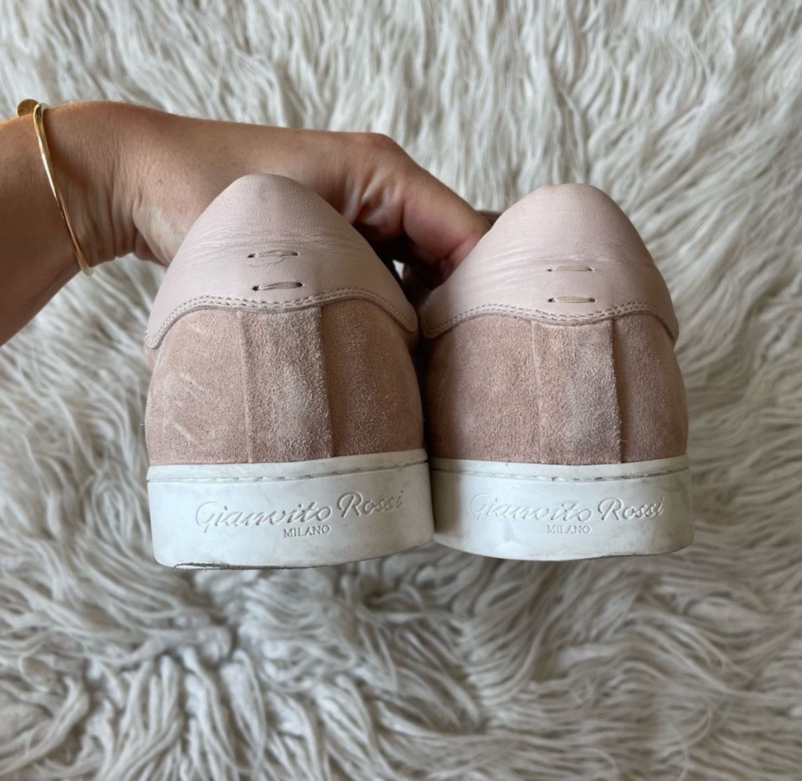 Gianvito Rossi Gianvito Rossi Men’s Suede Pink Low Top Sneakers EUC 43 Size US 10 / EU 43 - 5 Thumbnail