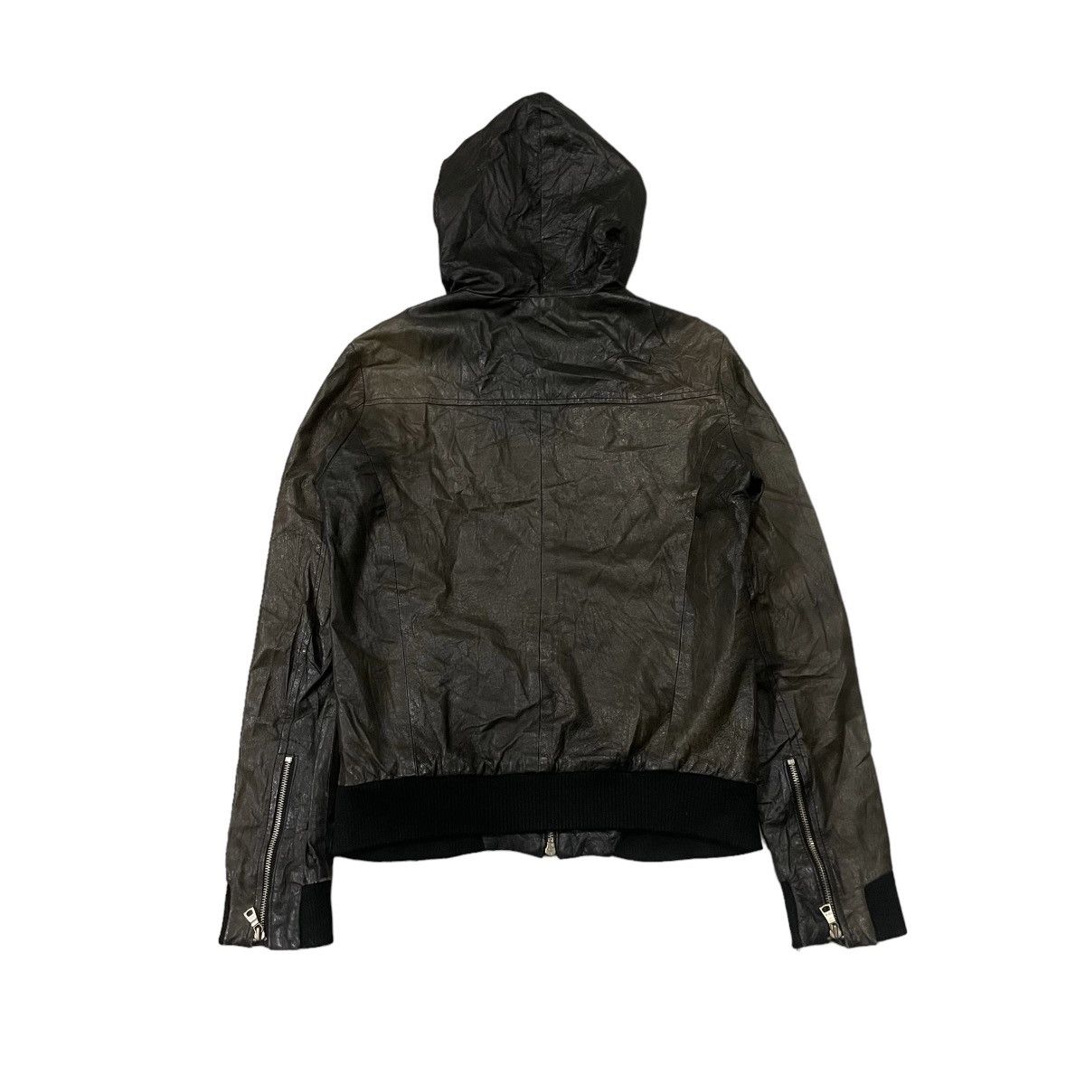 If Six Was Nine Vintage LHP Asymmetric Seditionaries Hoodie Leather Jacket Size US M / EU 48-50 / 2 - 11 Thumbnail