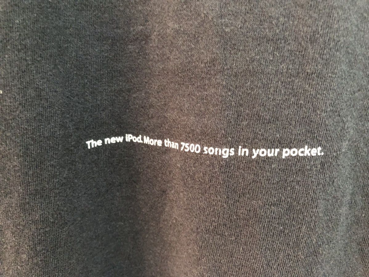 Apple RARE 🔥 APPLE SONY NEW iPOD PROMO TEE LIVE 2003 DOPE GRAPHIC Size US L / EU 52-54 / 3 - 10 Thumbnail