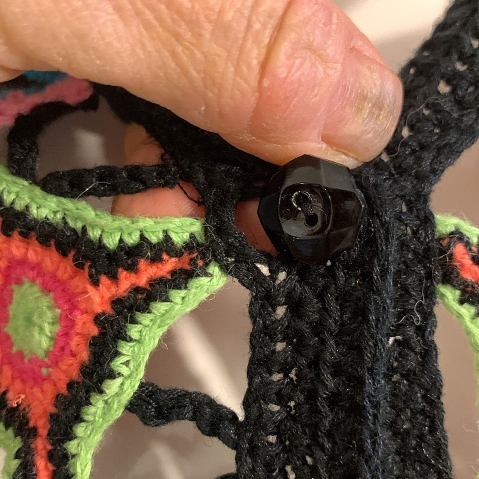 Handmade Handmade crochet granny squares multicolored bolero jacket Size M / US 6-8 / IT 42-44 - 9 Thumbnail