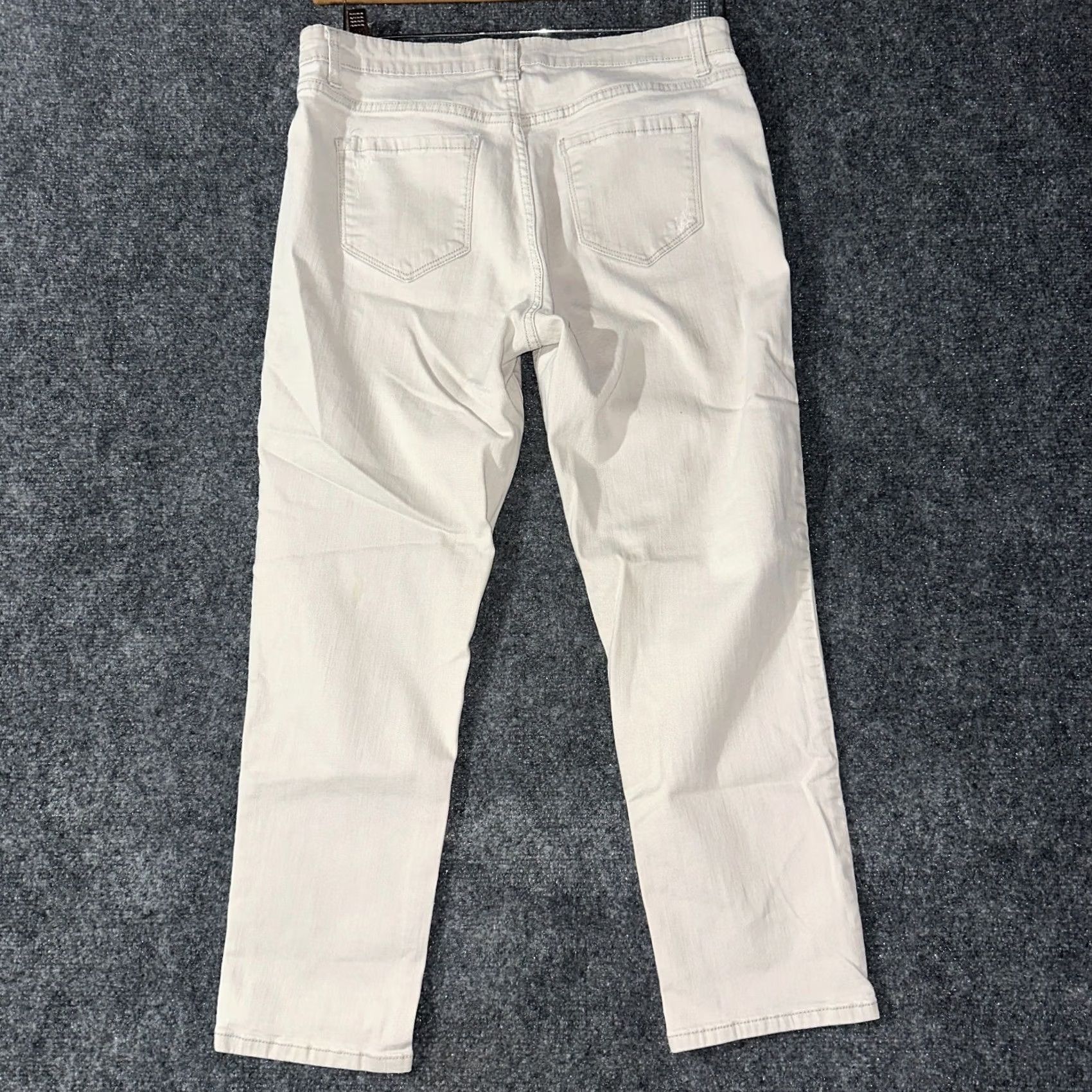 Vintage Vintage America Jeans Womens Beige Cotton Stretch Ankle Size 6 Size 28" / US 6 / IT 42 - 7 Thumbnail