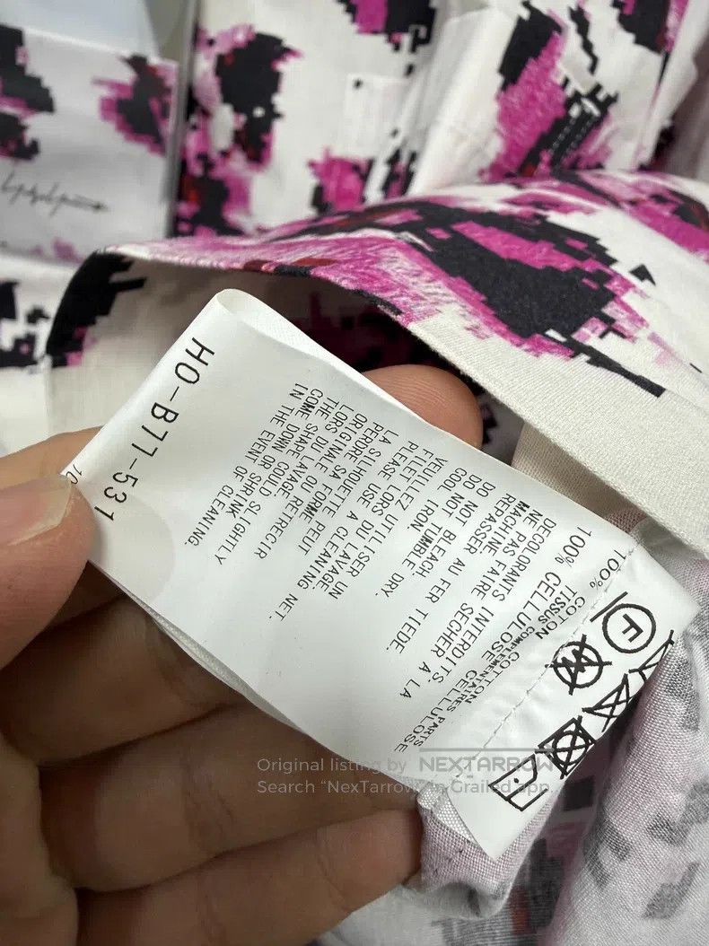 Yohji Yamamoto YOHJI YAMAMOTO Mosaic Flower Bud Loose Shirt Size US XL / EU 56 / 4 - 8 Thumbnail