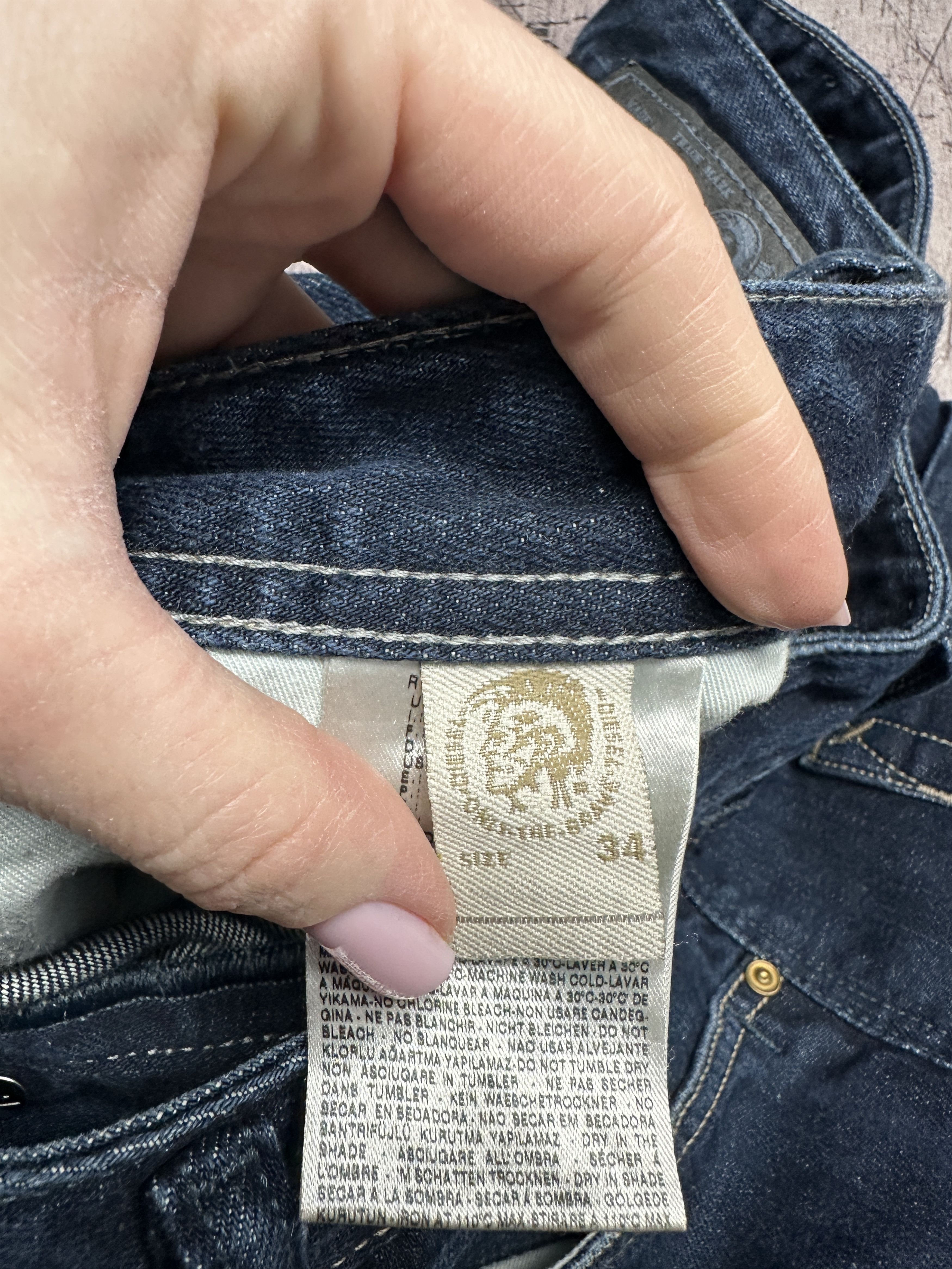 Diesel Diesel Zhav Mens Denim Pants Flared Jeans Bootcut Size US 34 / EU 50 - 6 Thumbnail