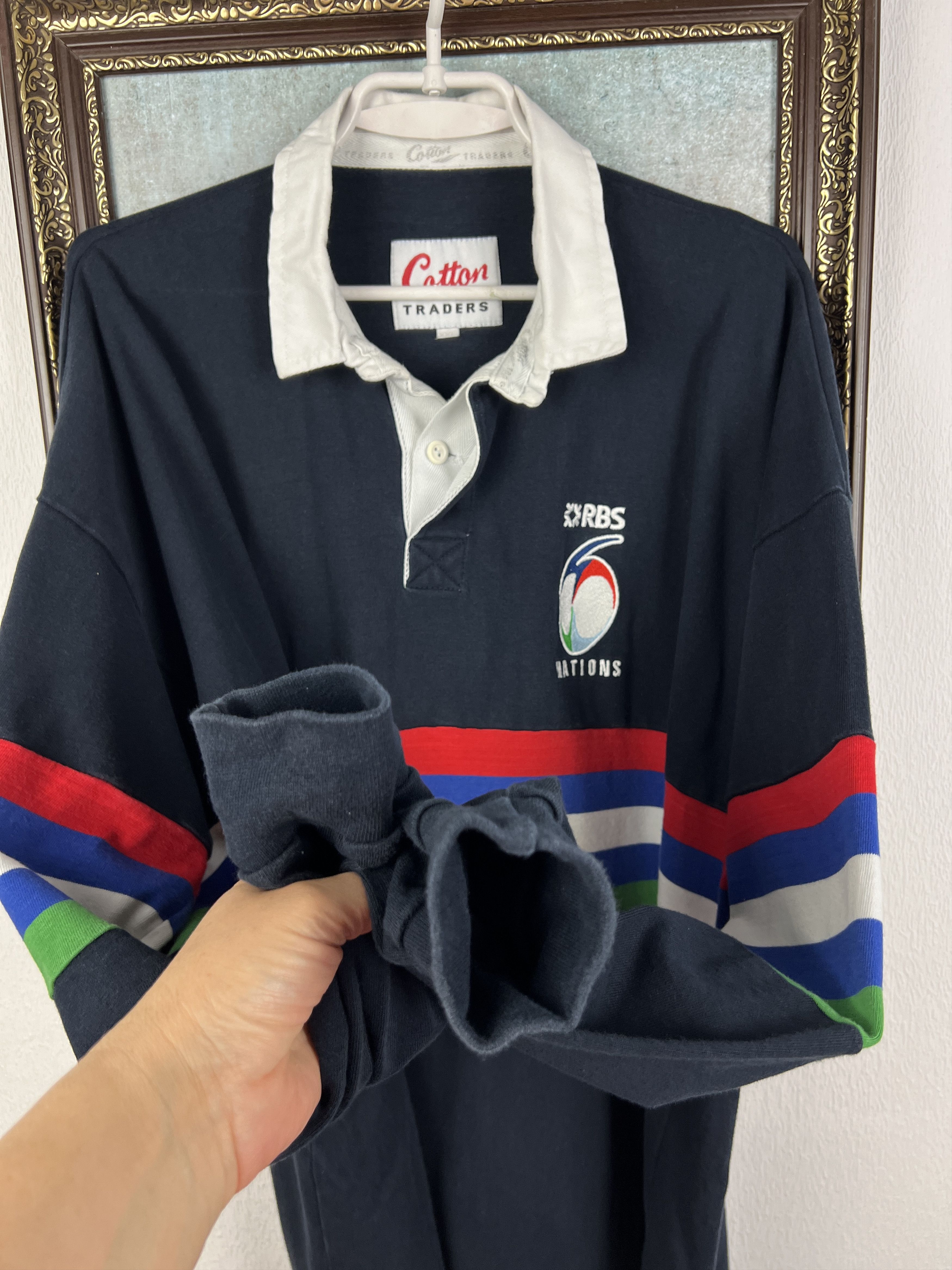 Cotton Traders Vintage 6 Six Nations Rugby Union Long Sleeve Jersey Trikot Size US XXL / EU 58 / 5 - 5 Thumbnail