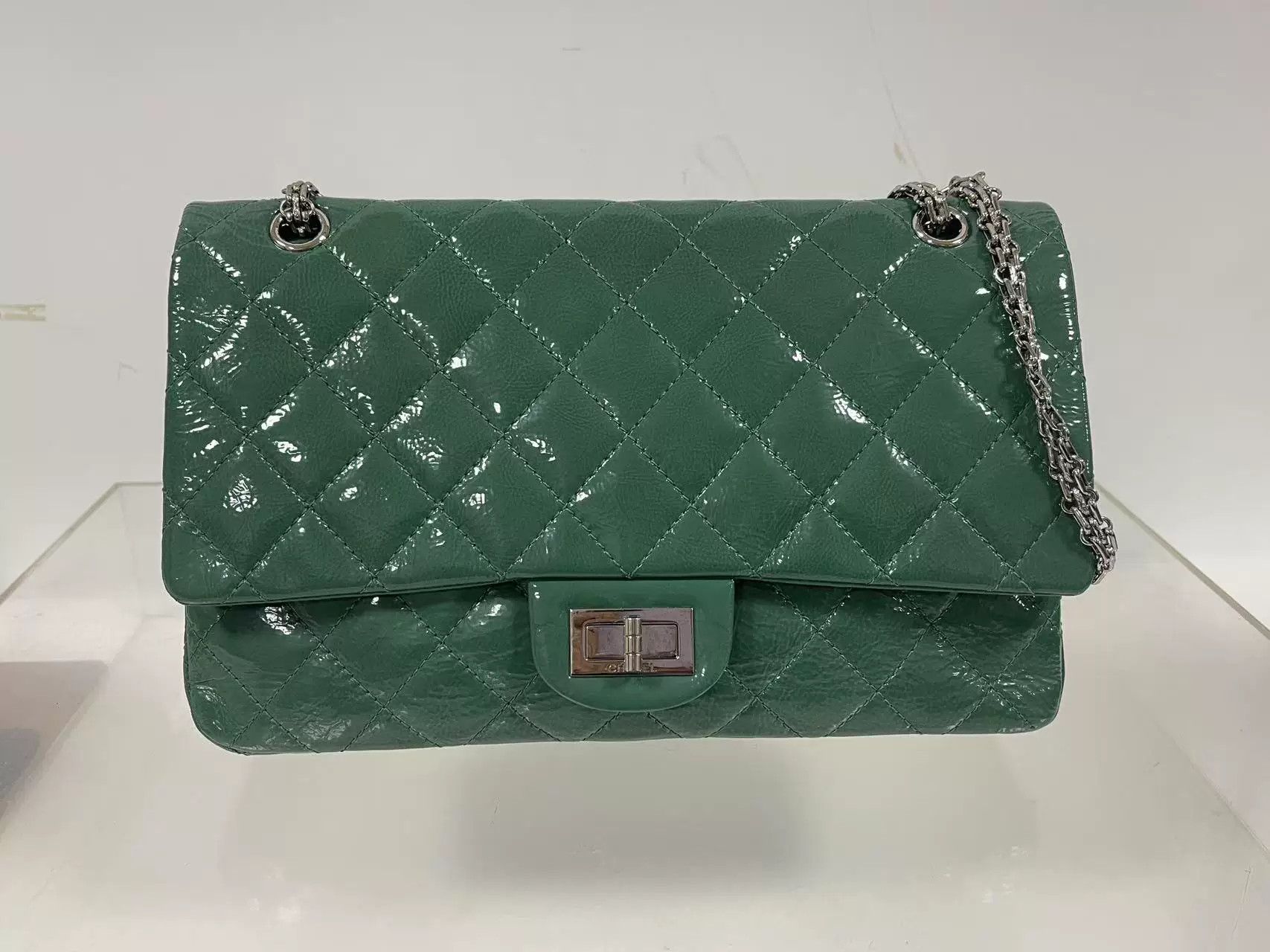 Chanel Chanel Plaid Silver Shoulder Bag Women Size ONE SIZE - 1 Thumbnail