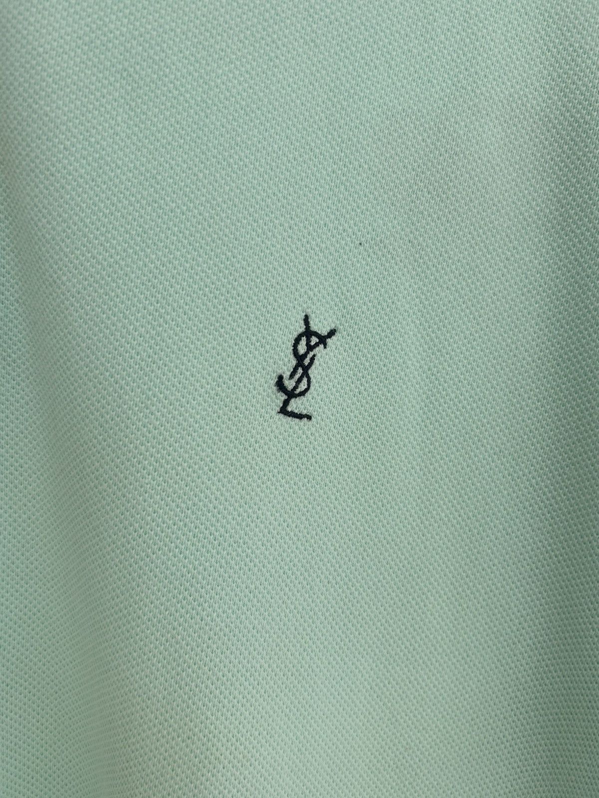 Yves Saint Laurent YSL Turqoise Polo Tee Japan Vintage Size US XL / EU 56 / 4 - 6 Thumbnail