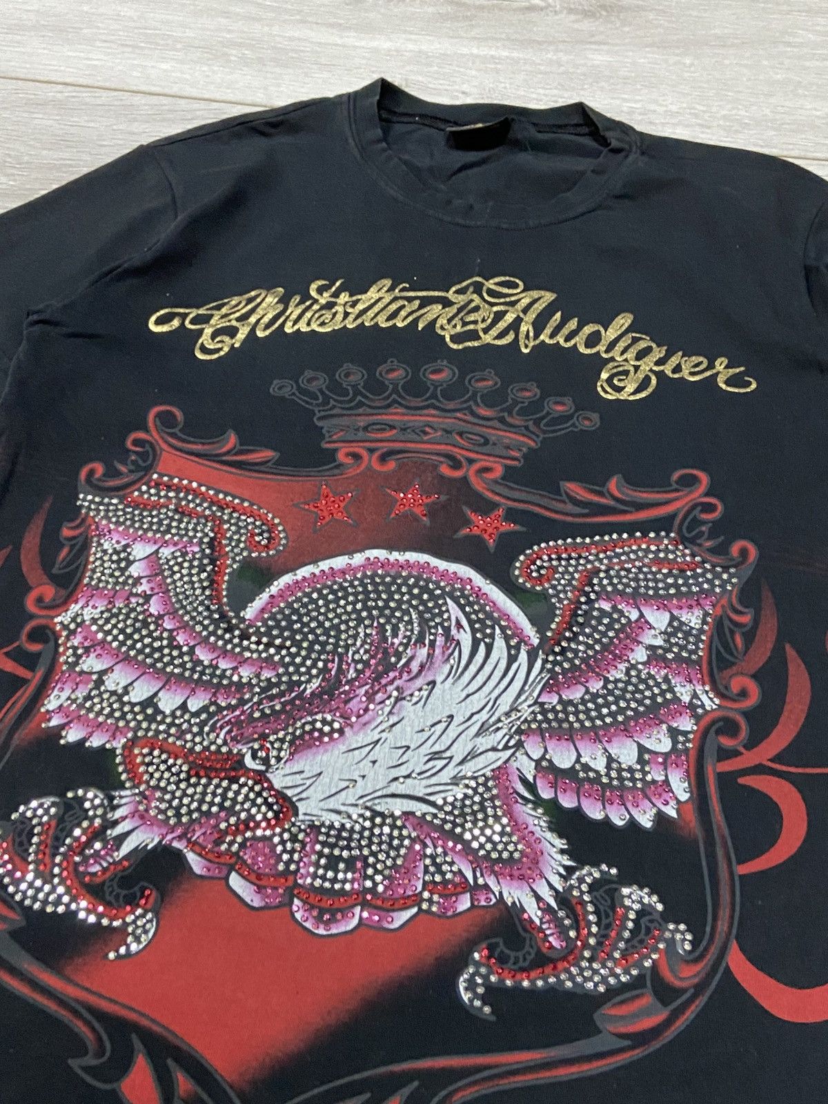 Ed Hardy Ed Hardy bug skull ☠️ eagle 🦅 USA vintage over t-shirt Size US M / EU 48-50 / 2 - 7 Thumbnail
