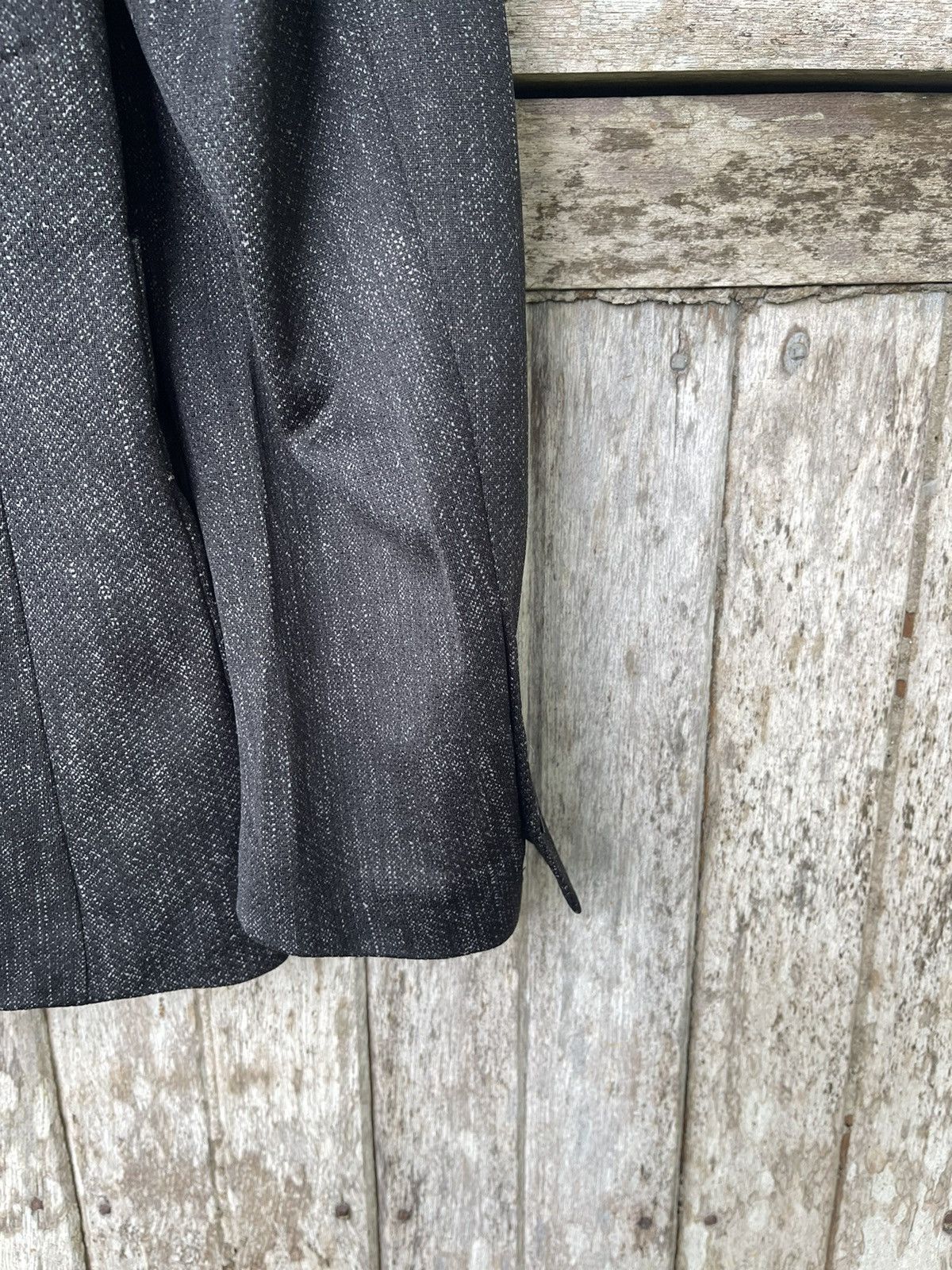 Designer Tête Homme Textured Black Blazer Jacket – Size L Size US M / EU 48-50 / 2 - 14 Thumbnail