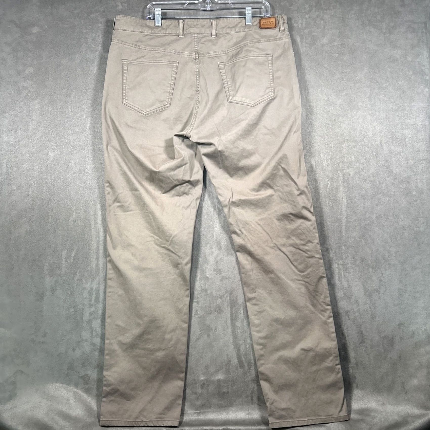 Peter Millar Peter Millar Mens 38x32 Taupe Stretch 5 Pocket Pants Casual Business Travel Size US 38 / EU 54 - 6 Thumbnail