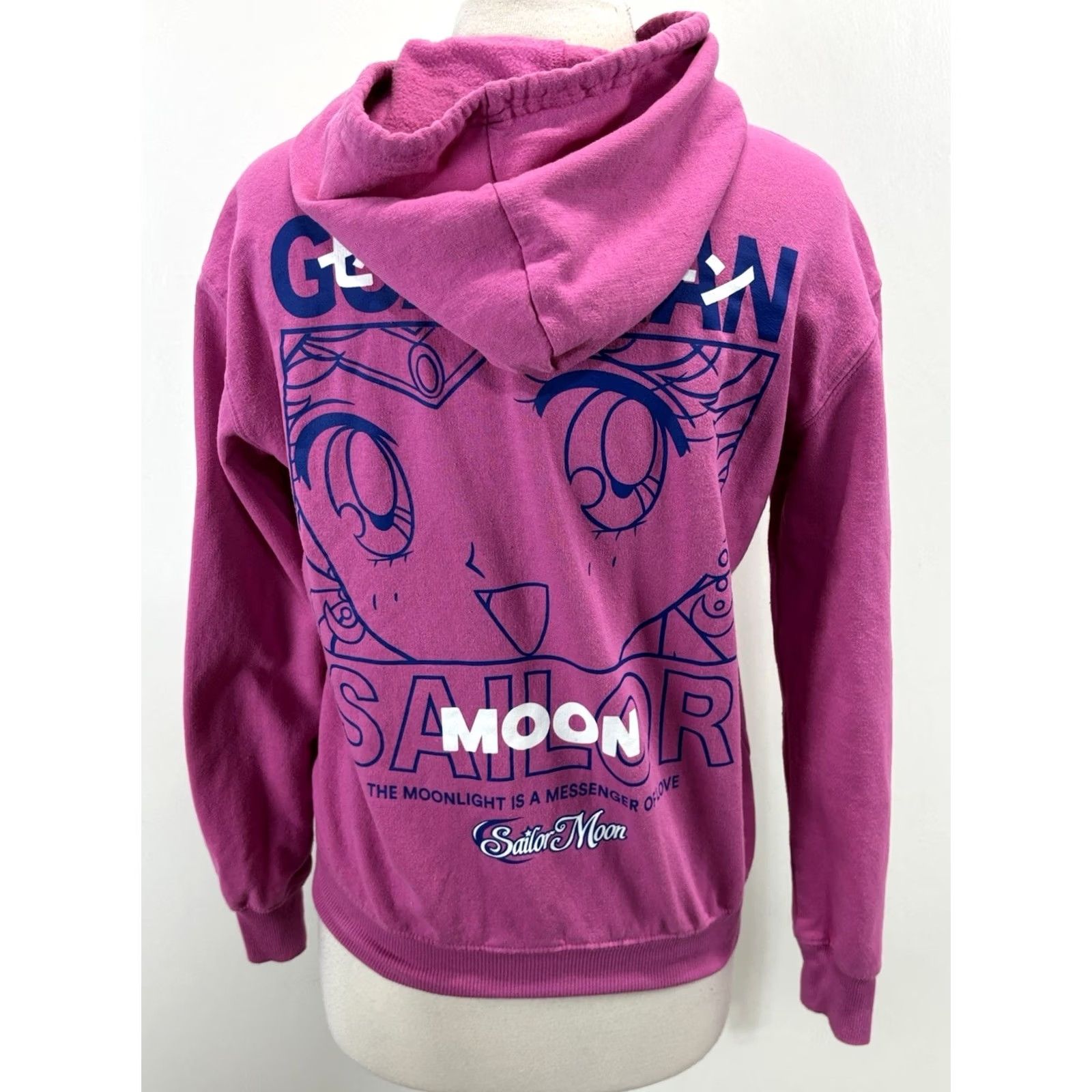 Pinko Sailor Moon Zip Up Hoodie Women XS Pink Graphic Anime 90s Nostalgia Kawaii Y2K Size XS / US 0-2 / IT 36-38 - 2 Thumbnail