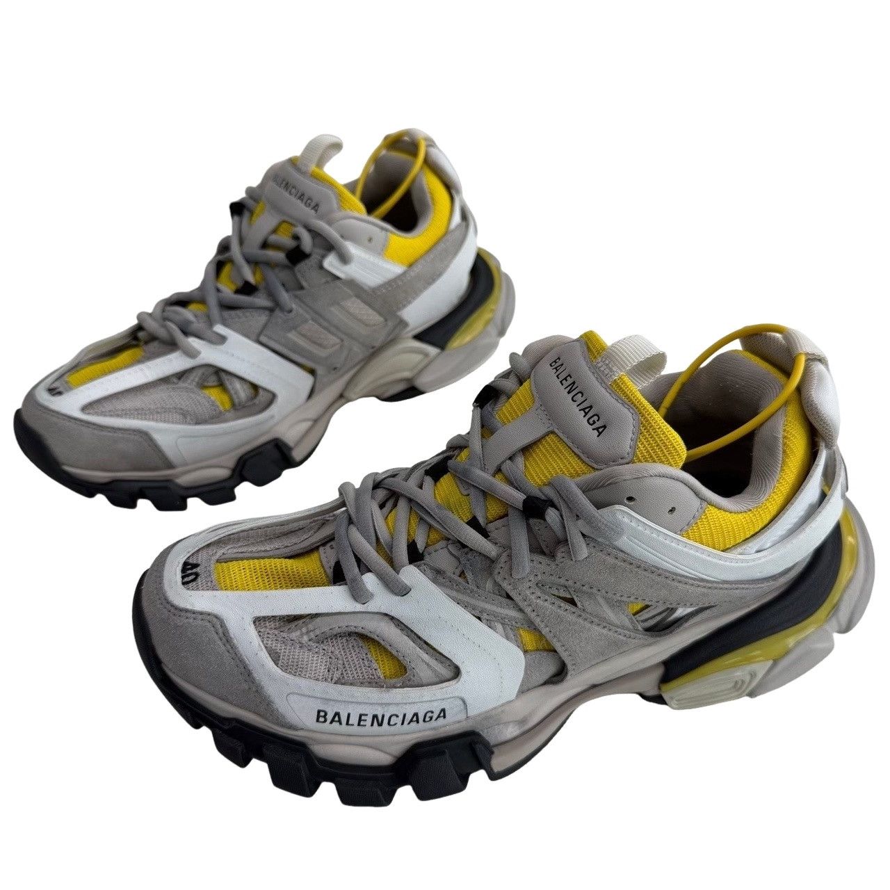 Balenciaga Balenciaga Grey Yellow Track Sneakers EU 40 Size US 7 / EU 40 - 1 Thumbnail