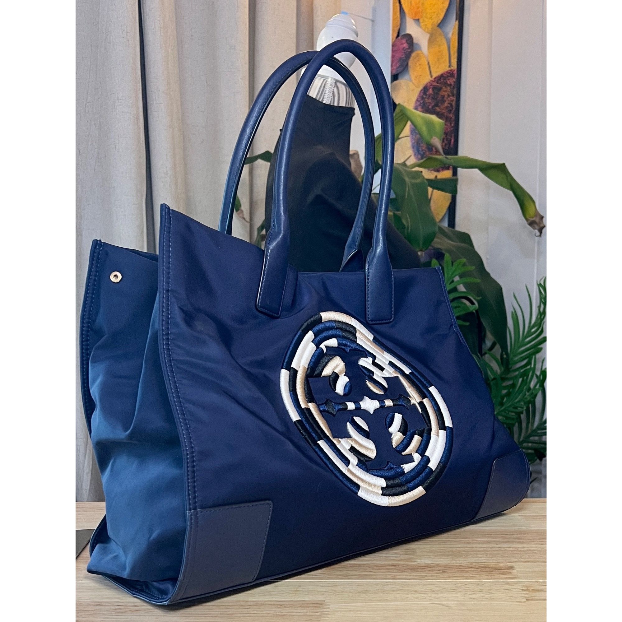 Tory Burch ✺✺ AUTHENTIC TORY BURCH Blue Ella with Stitched Logo ✺✺ Size ONE SIZE - 6 Thumbnail