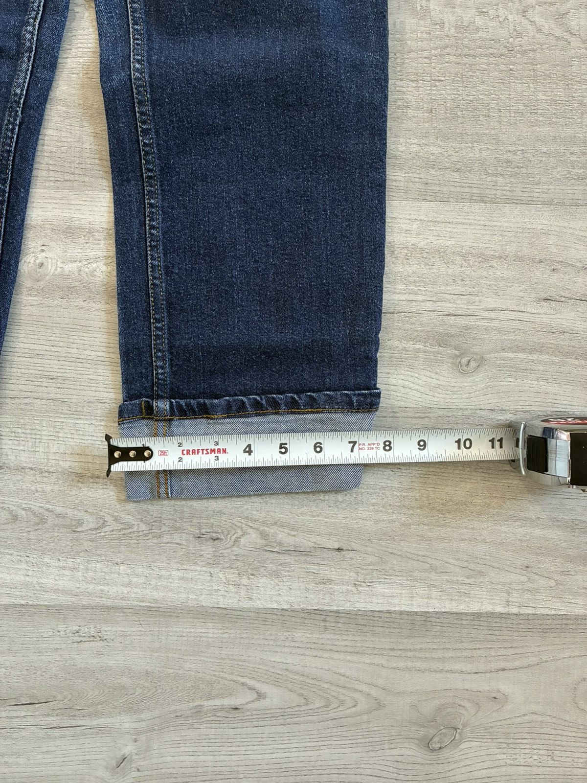 Dickies Vintage Dickies Women’s Capri Jeans Dark Wash Cuffed Size 34" / US 12 / IT 48 - 5 Thumbnail