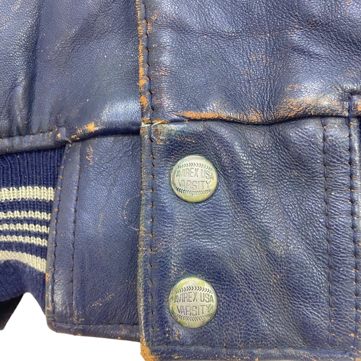 Avirex Vtg 1953 Midnight Sun League Avirex Varsity Leather Jacket Size US M / EU 48-50 / 2 - 11 Thumbnail