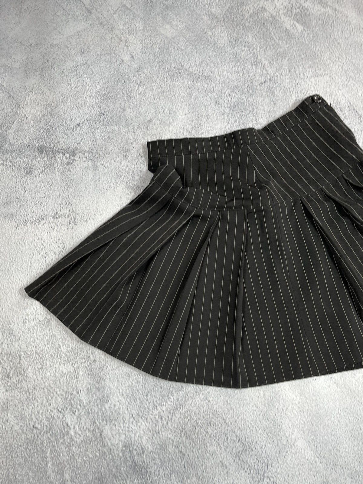 Other Vintage Y2K Japanese flared striped mini skirt opium Size 24" / US 00 / IT 34 - 2 Thumbnail